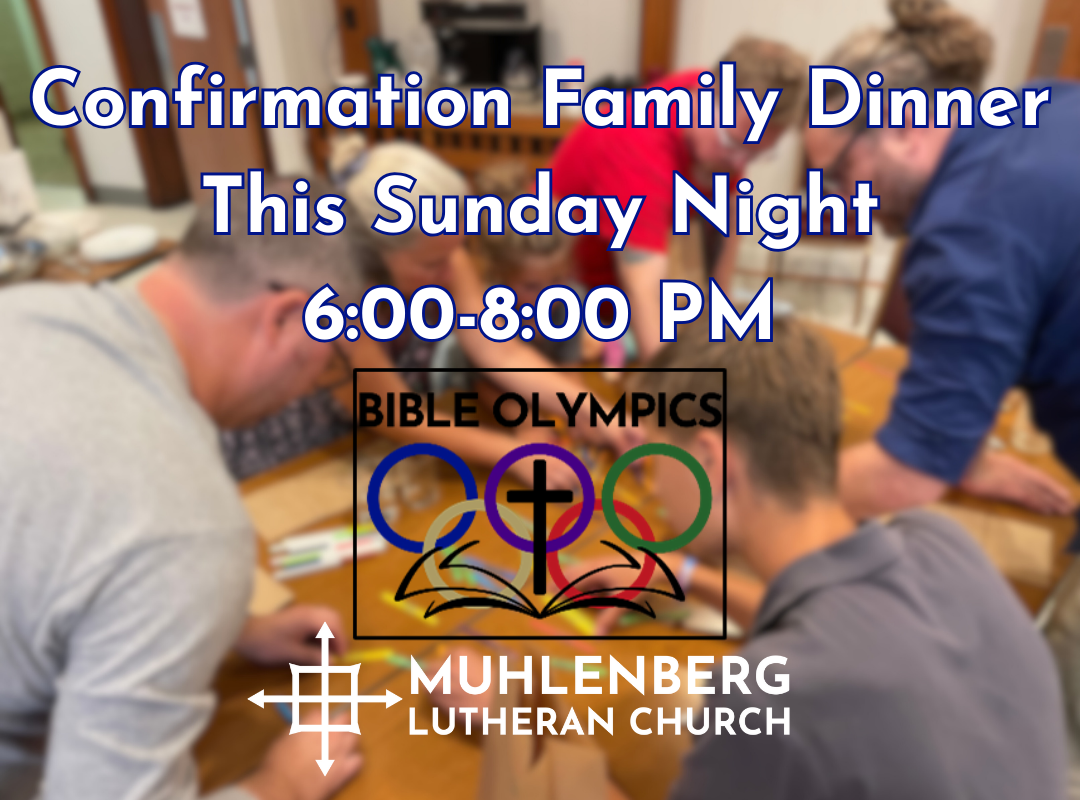 Confirmation Family Dinner