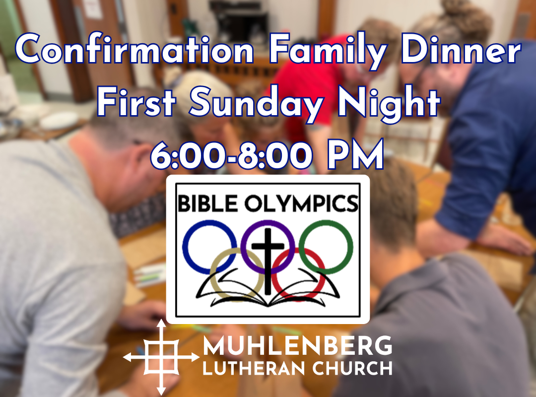 Confirmation Family Class & Dinner
