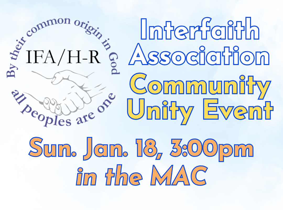 Interfaith Association Community Unity Event
