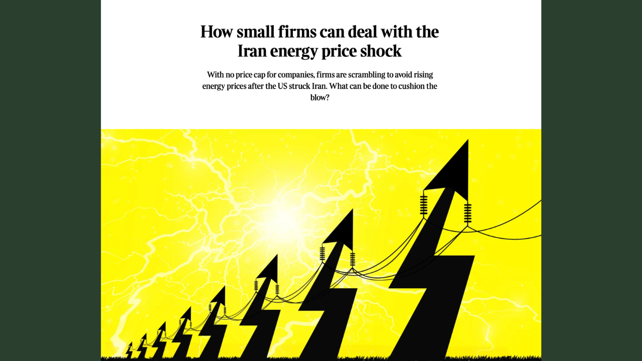 Greenfields Energy featured in The Sunday Times on Managing Energy Price Volatility