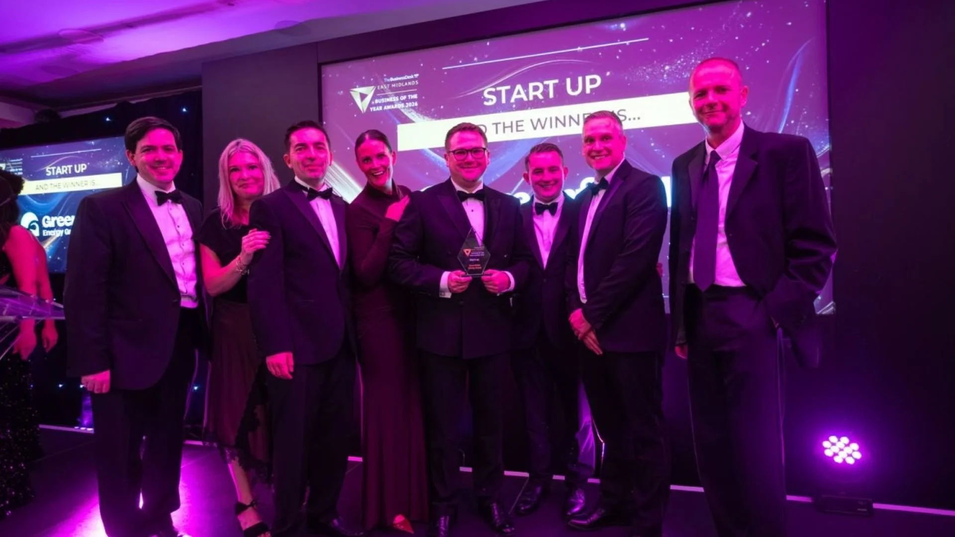 Greenfields Energy Group Wins Start Up of the Year at East Midlands Business Desk Awards &nbsp;