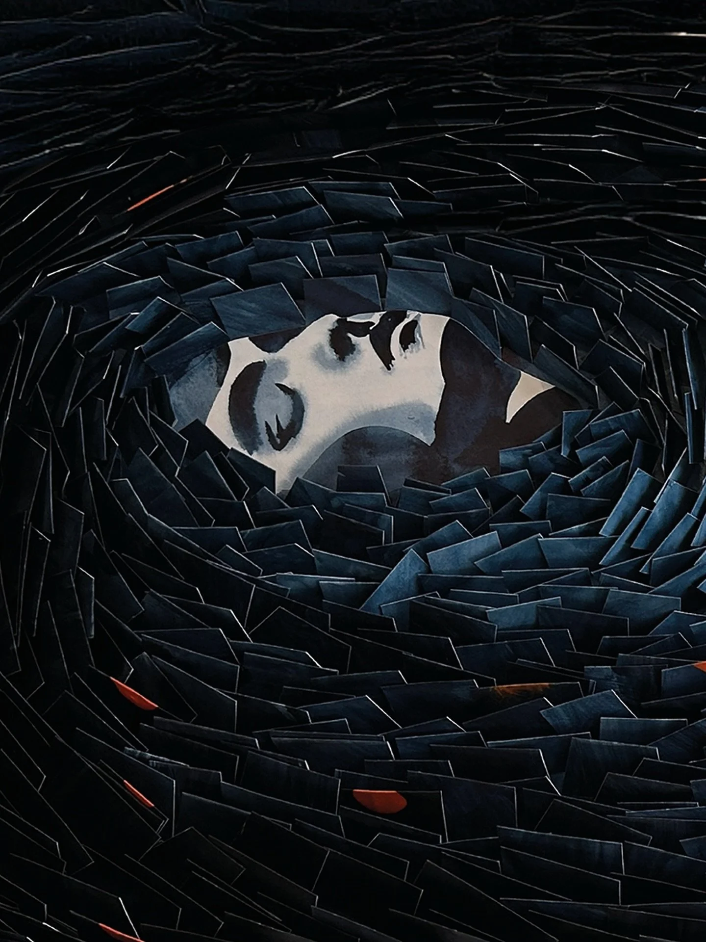 Phlebas The Phoenician
Cut paper &amp; ink
2025, Brighton, United Kingdom
85x60cm
 
 #art #paper

Framing by @exhibitprinting
For enquiries contact @circlecontemporarygallery