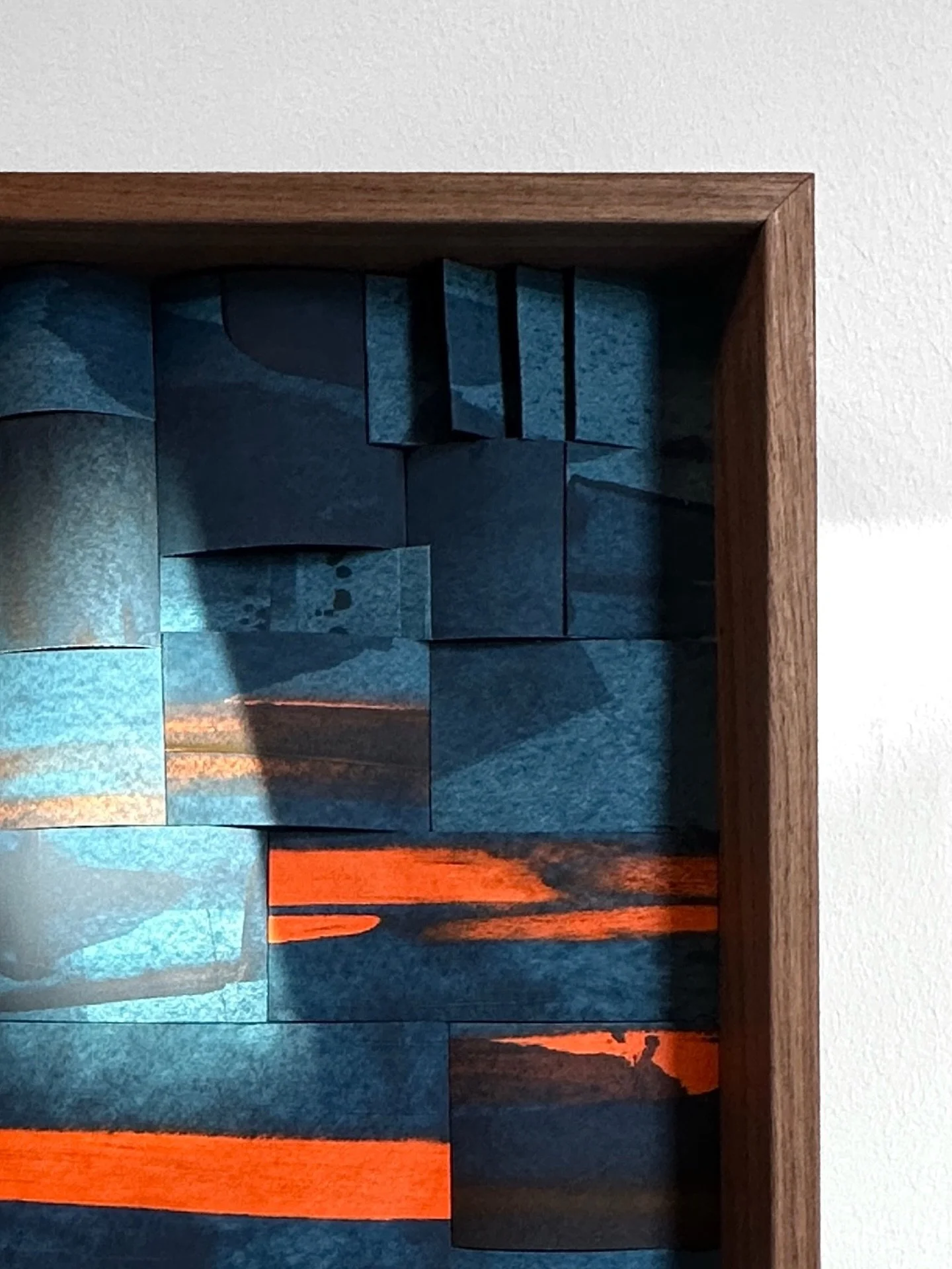 Composition with Pyrrole Orange / The Sun&rsquo;s Last Ray
Reflief Collage (gouache-painted paper)
2026, Brighton, UK
1800 &times; 480mm

On show at Odyssey @hastings.contemporary March 28 &ndash; May 31.

Contact @hastings.contemporary or @SussexCon