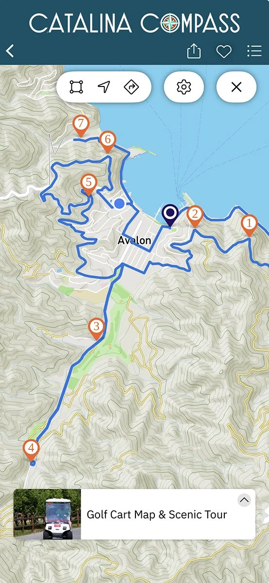 Catalina Island Golf Cart Map