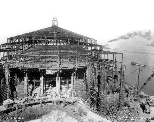 Catalina Casino during construciton