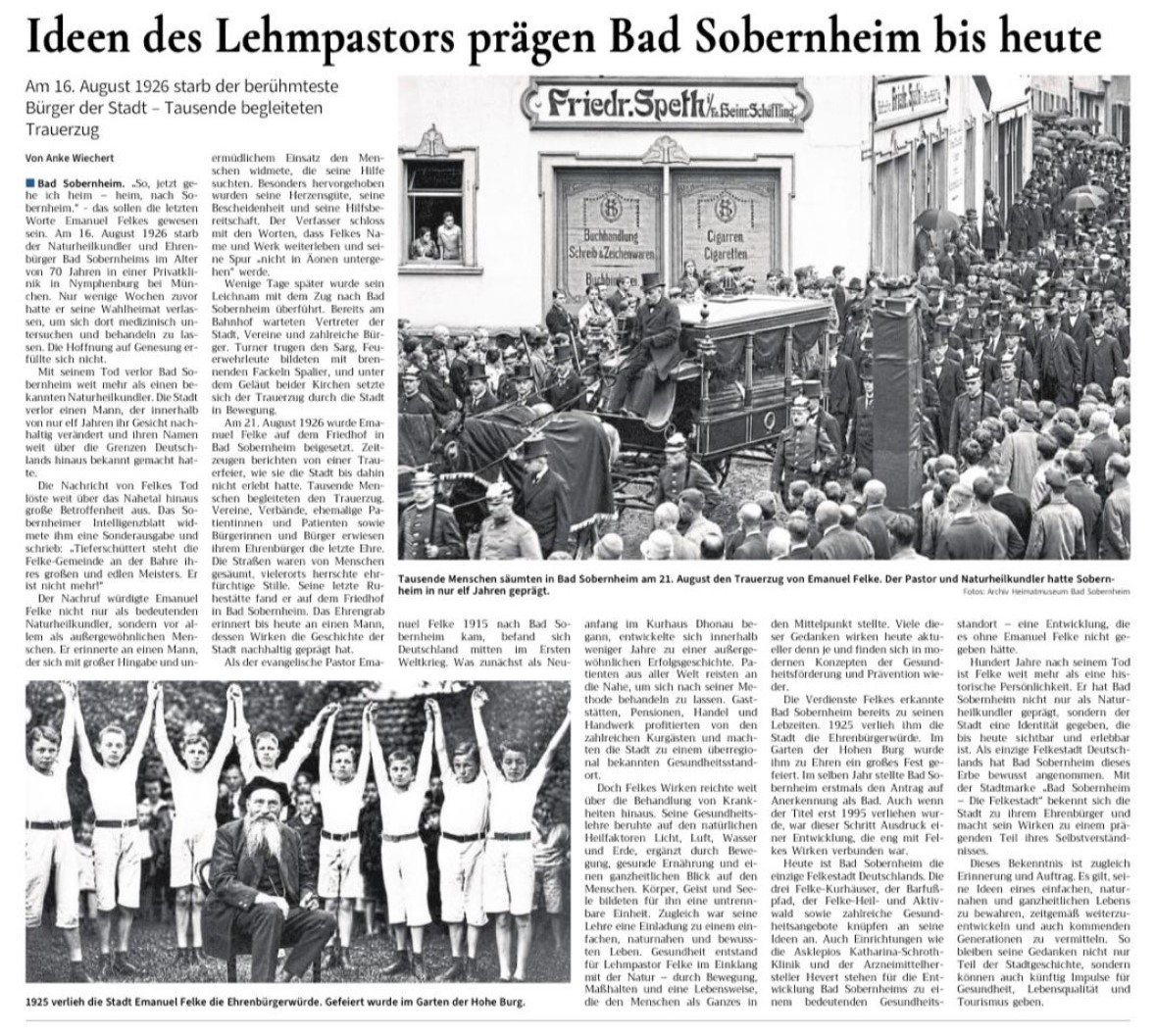 Zum 100. Todestag: Das Heimatmuseum erinnert an Emanuel Felke