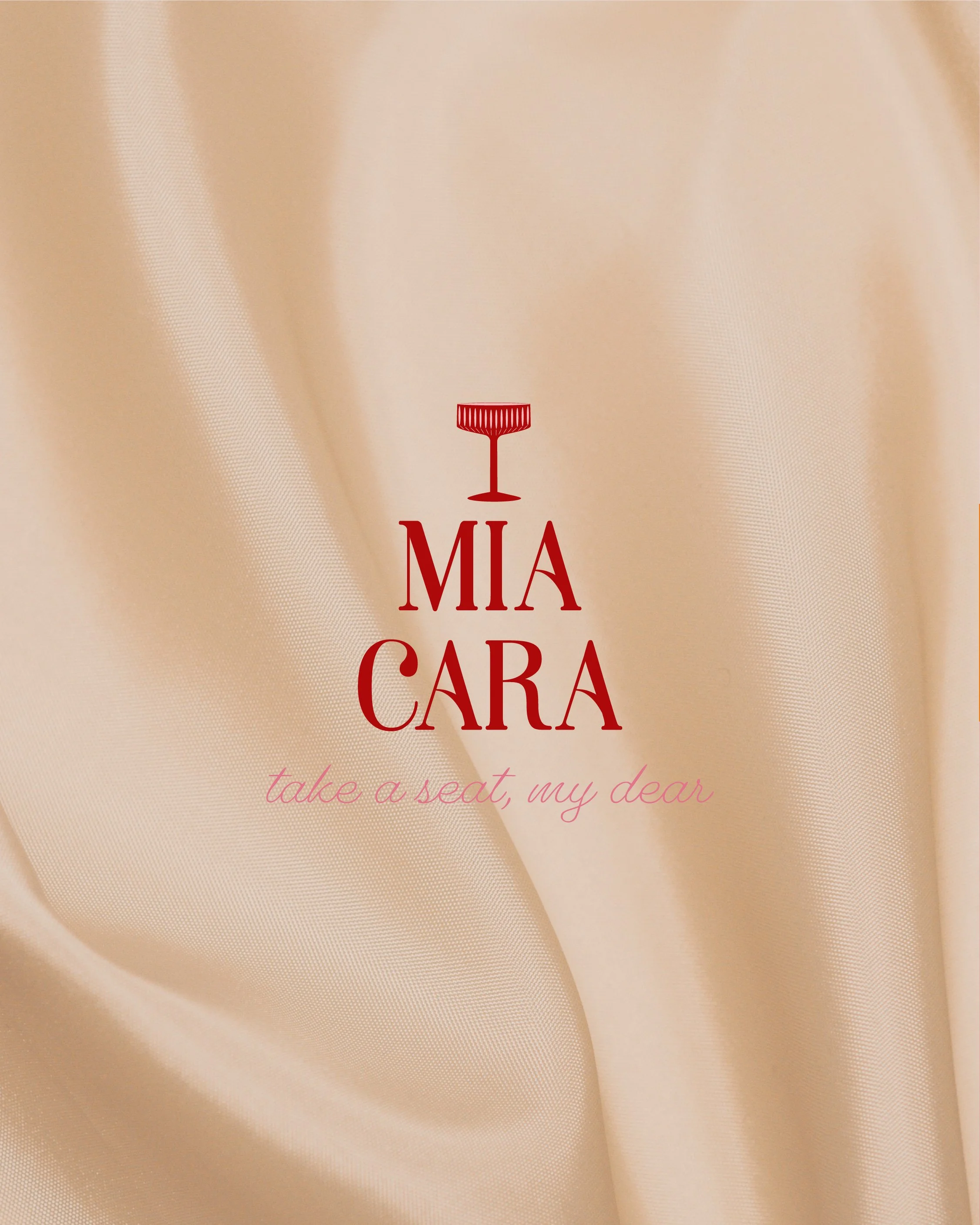 Mia Cara: Custom Brand Identity, Menu Design, Branded Stationery