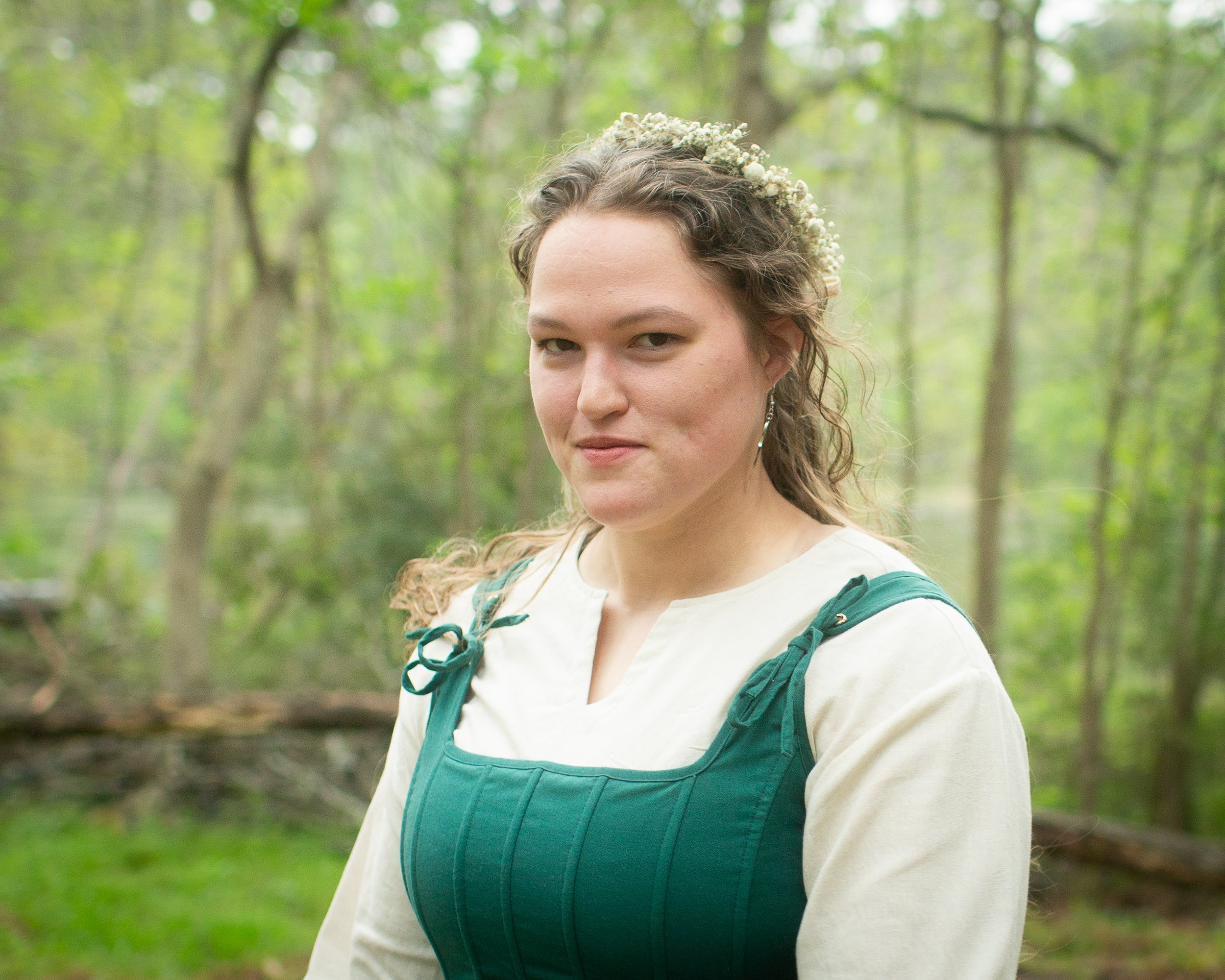 Fairytale portrait of woman outdoors photographed in Huntsville, TX