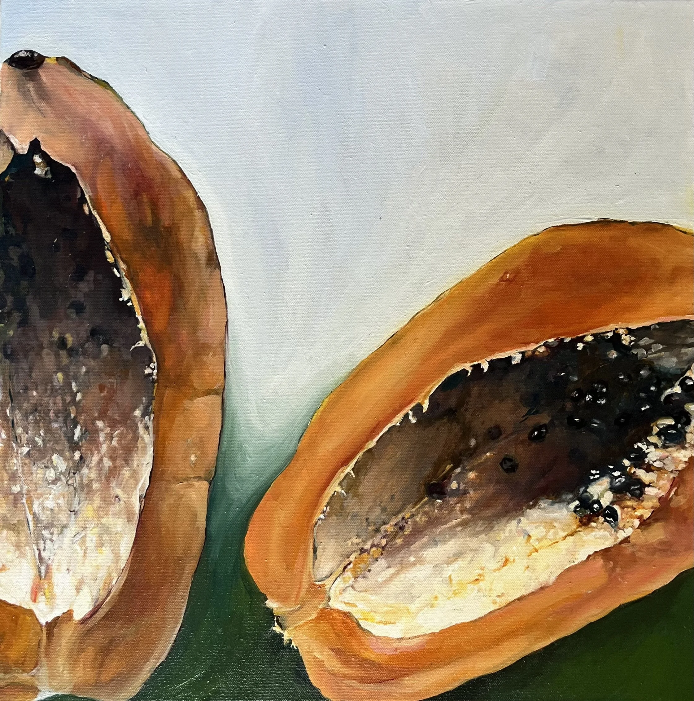  Papaya Caviar 
20”w x 20”h