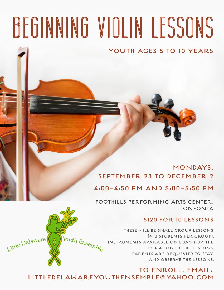 Public Events — Little Delaware Youth Ensemble