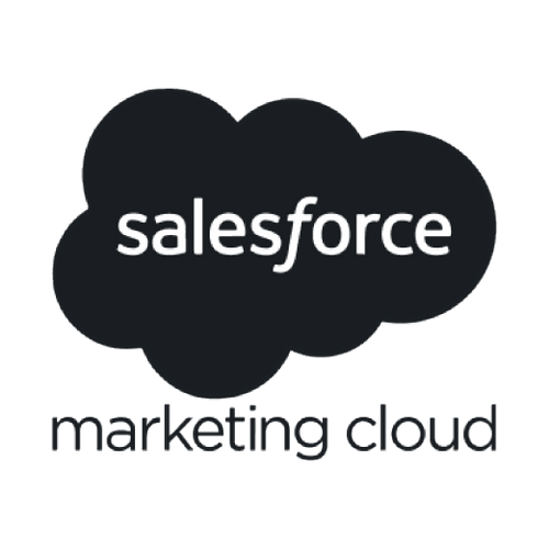 Salesforce Logo mit dem Text "marketing cloud" darunter.