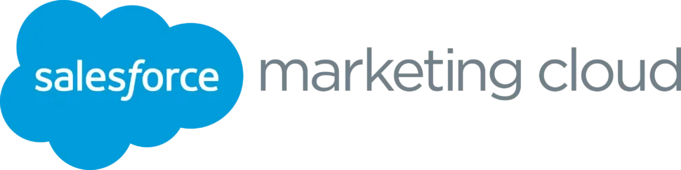 Logo von Salesforce mit der deutschsprachigen Webseite 'partnering.salesforce.com'