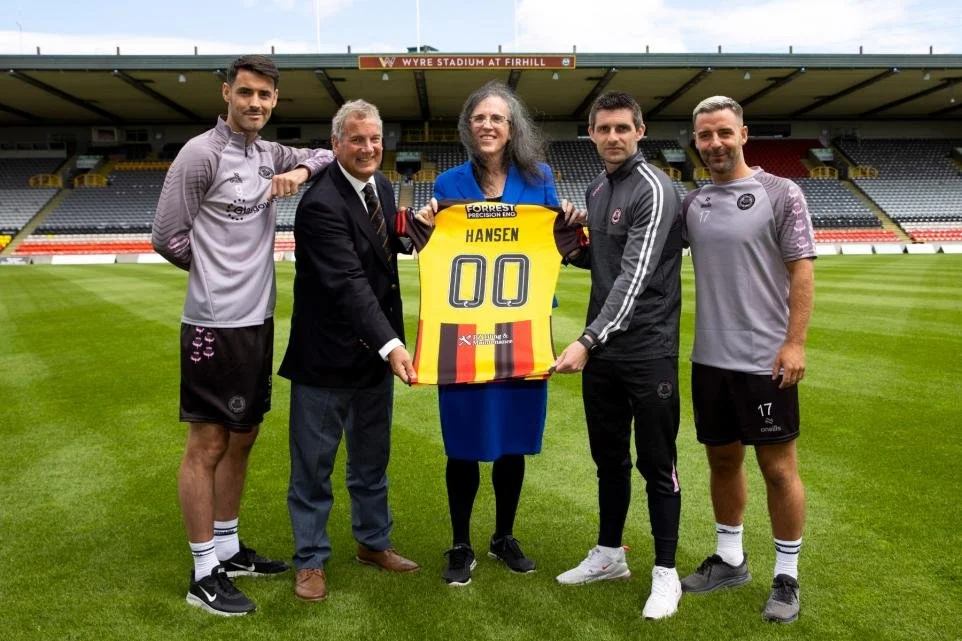 Rebecca Hansen at Firhill (Image: SNS)