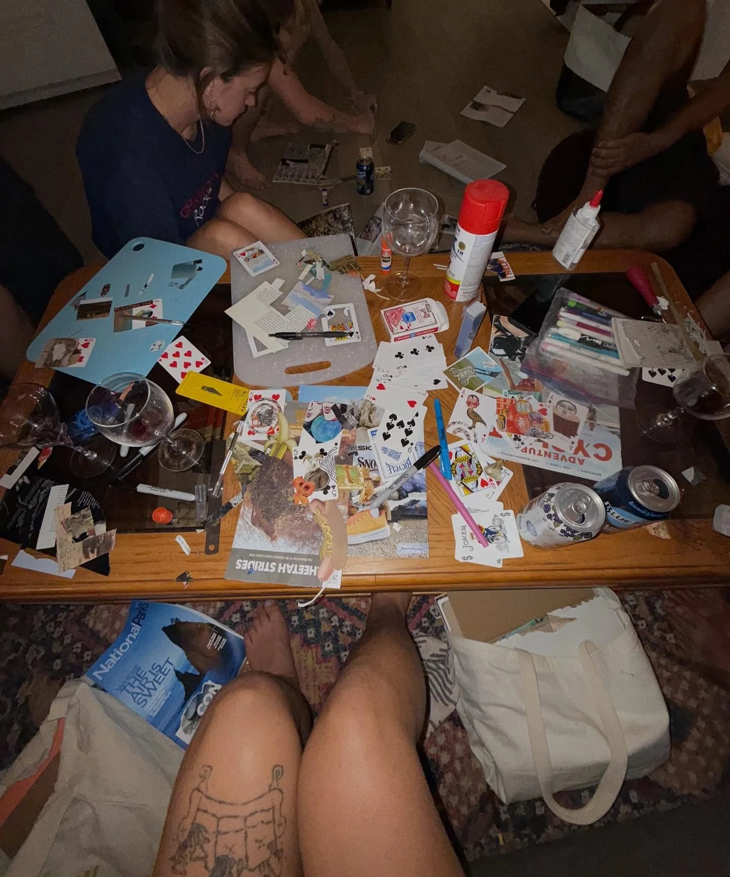 &hearts;️&spades;️&diams;️&clubs;️ collage night &hearts;️&spades;️&diams;️&clubs;️

Ephemeral Keepers: 👀 mailbox surprises in the works!