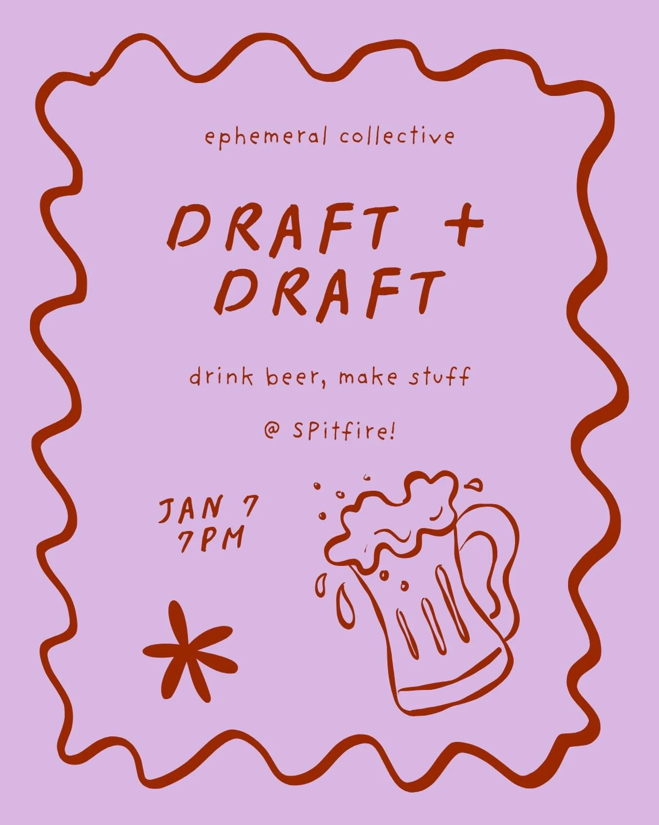 Ring in the new year amongst friends, stick to your creative resolutions, fight seasonal depression - reasons abound for why you should come to Draft + Draft this week. See you there!