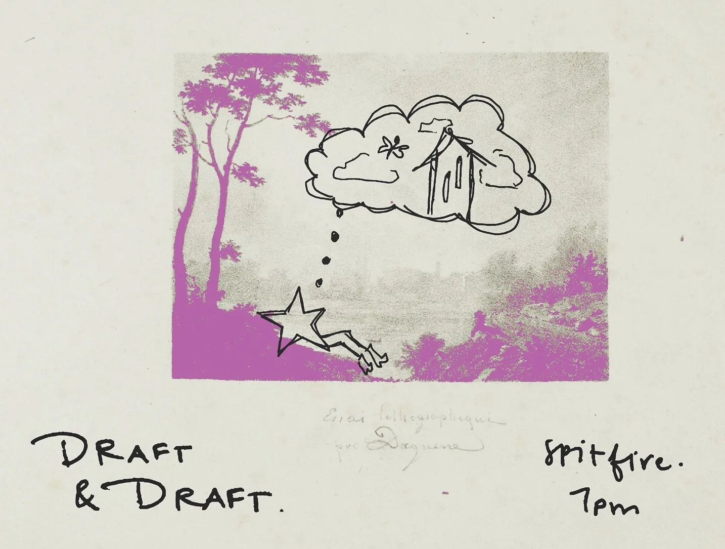 we&rsquo;re so back! Draft &amp; Draft on Wednesday, Sept 2. 7pm at spitfire. sorry we didn&rsquo;t put the date on the graphic. 

Please bring your half-baked writing projects, your unfinished poetry, your water-damaged sketchbooks, your creative bi