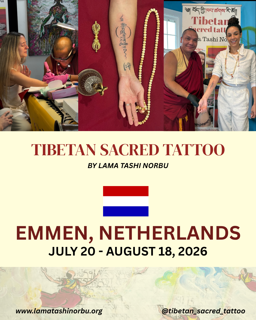 Tibetan Sacred Tattoo: Emmen, Netherlands