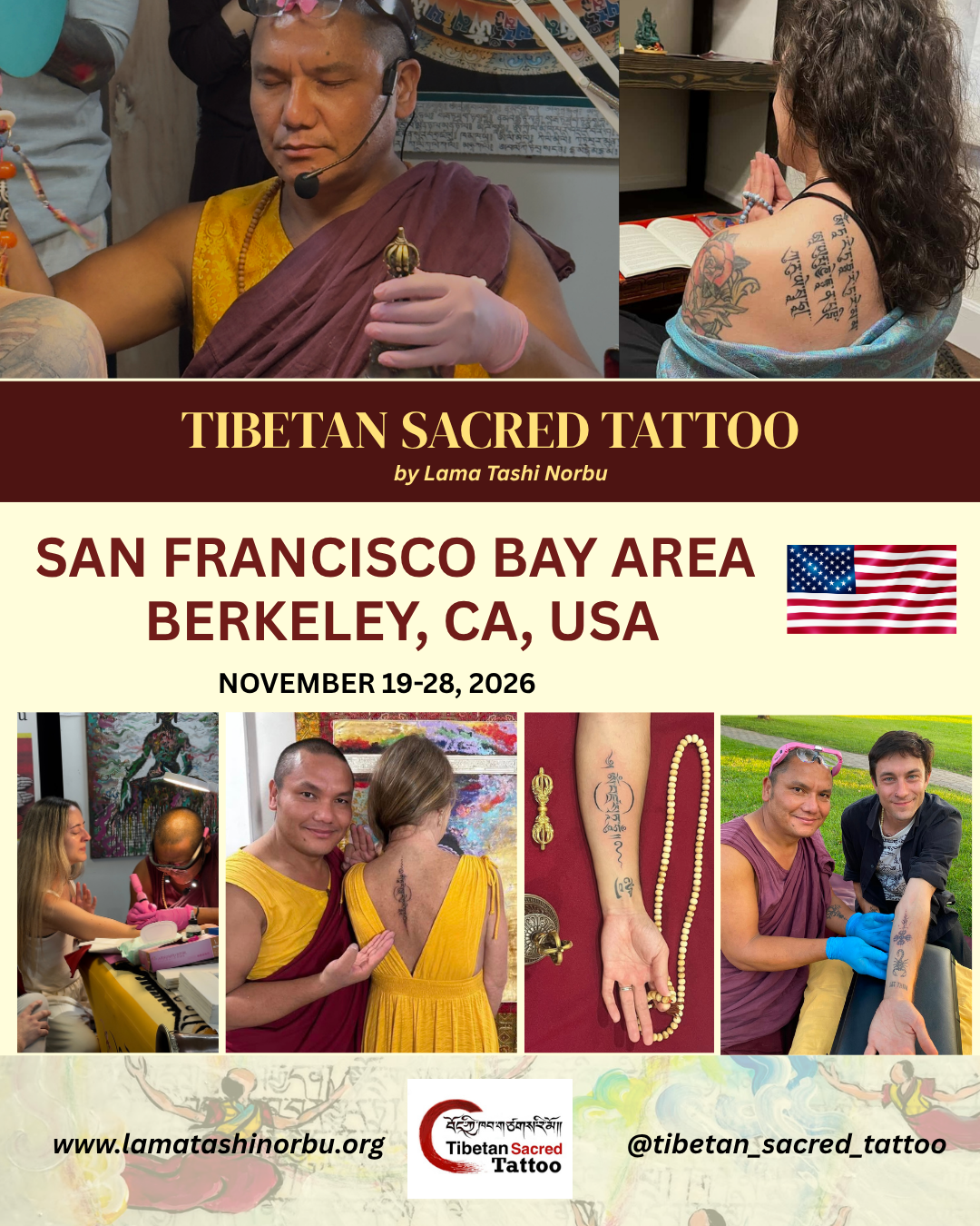 Tibetan Sacred Tattoo: San francisco Bay, USA 