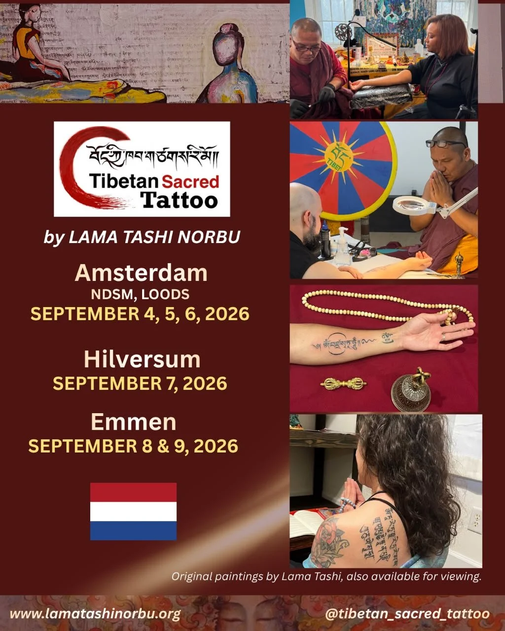 Tibetan Sacred Tattoo: Amsterdam, Hilversum &amp; Emmen Netherlands
