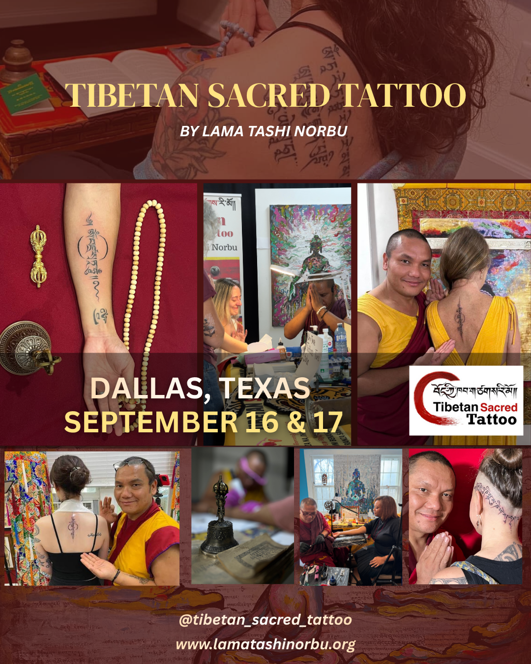Tibetan Sacred Tattoo: Dallas, Texas, USA