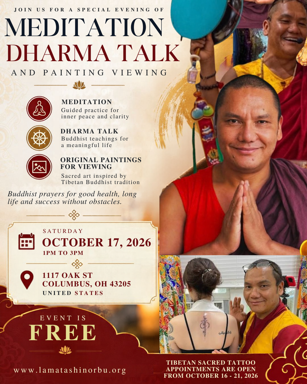 Tibetan Sacred Arts and Tattoo: Columbus, Ohio