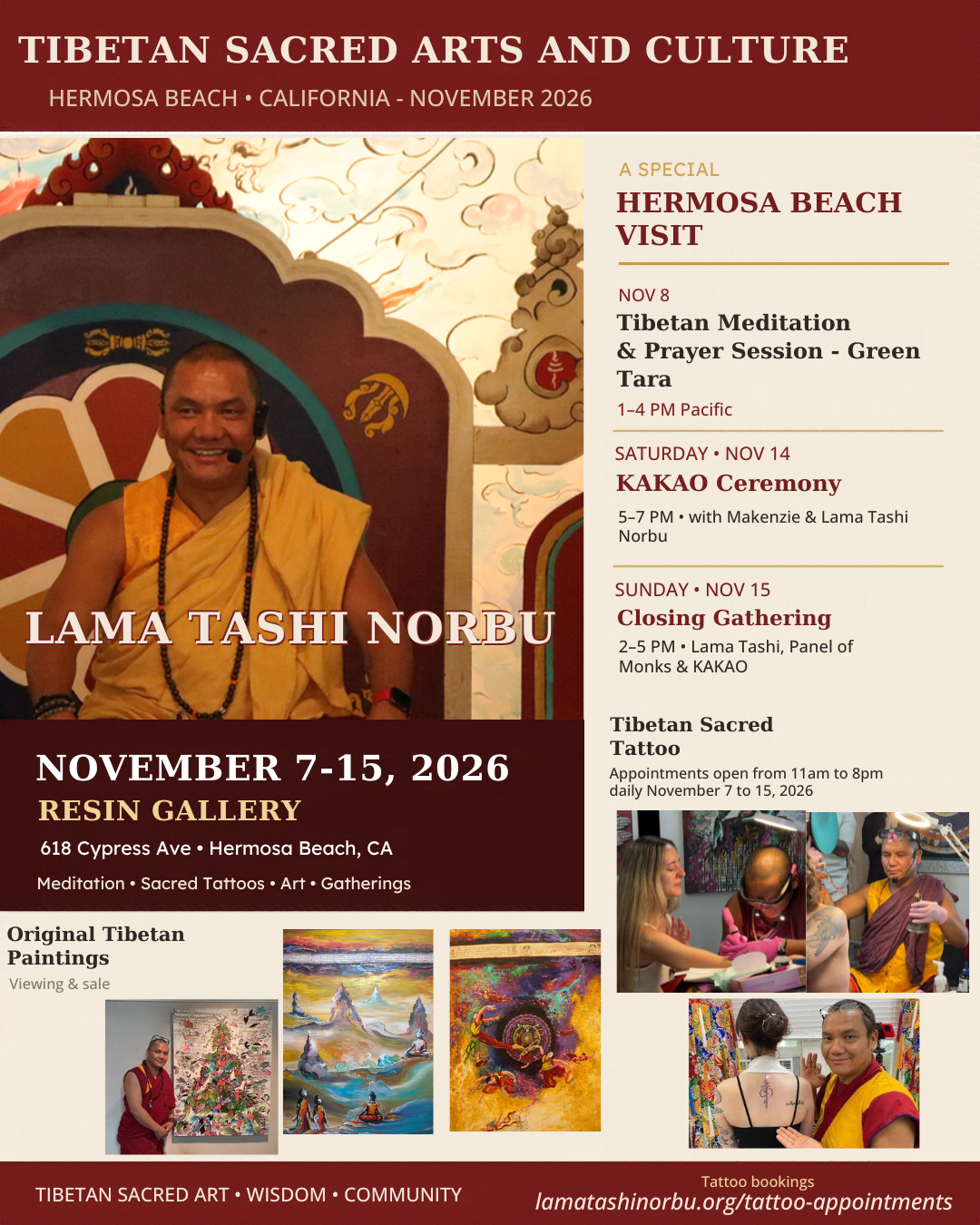 Tibetan Sacred Tattoo: Hermosa Beach California