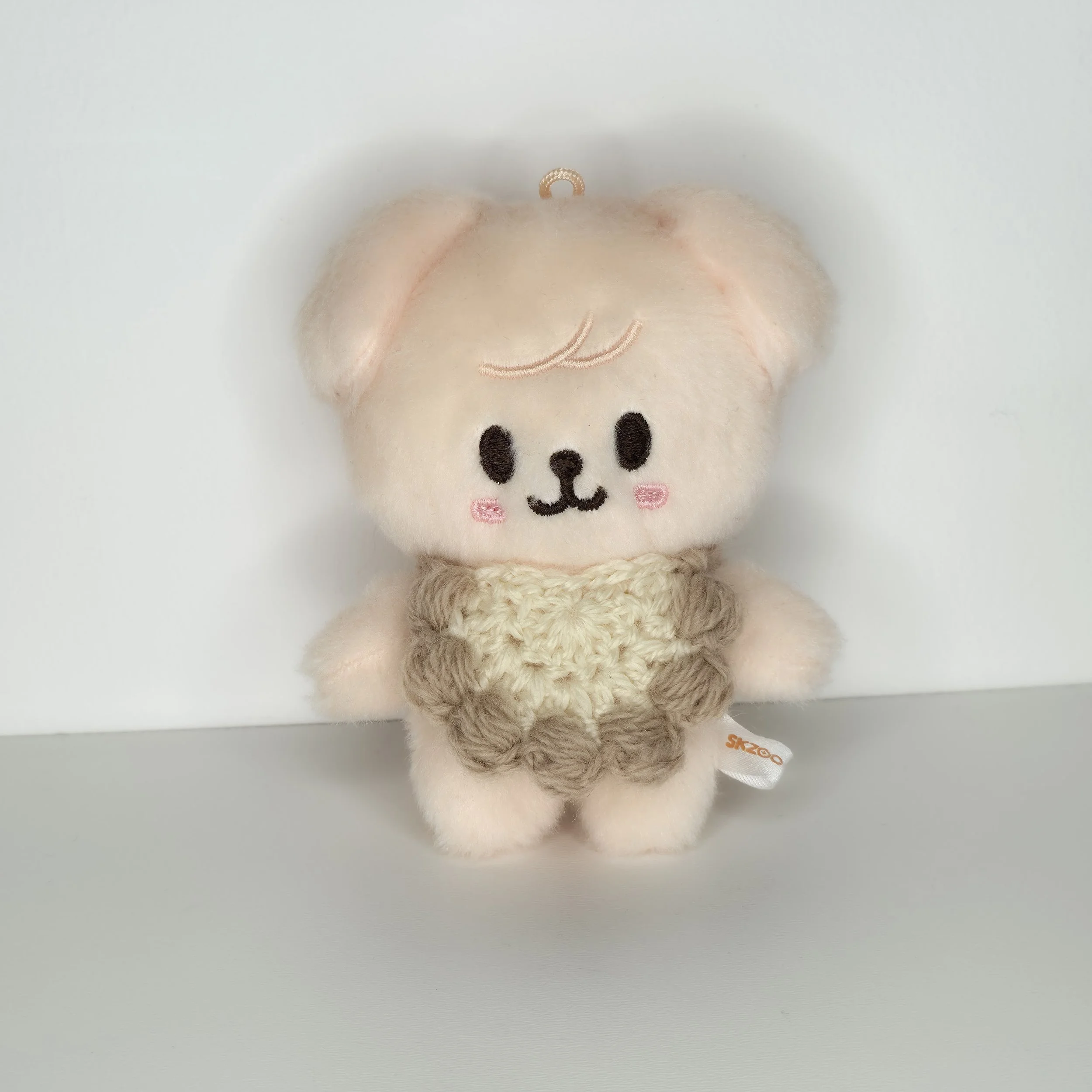 Cappuccino Bib Outfit for 10cm & Original Size Skzoo K-Pop Plush Doll (Stray Kids, SKZ)