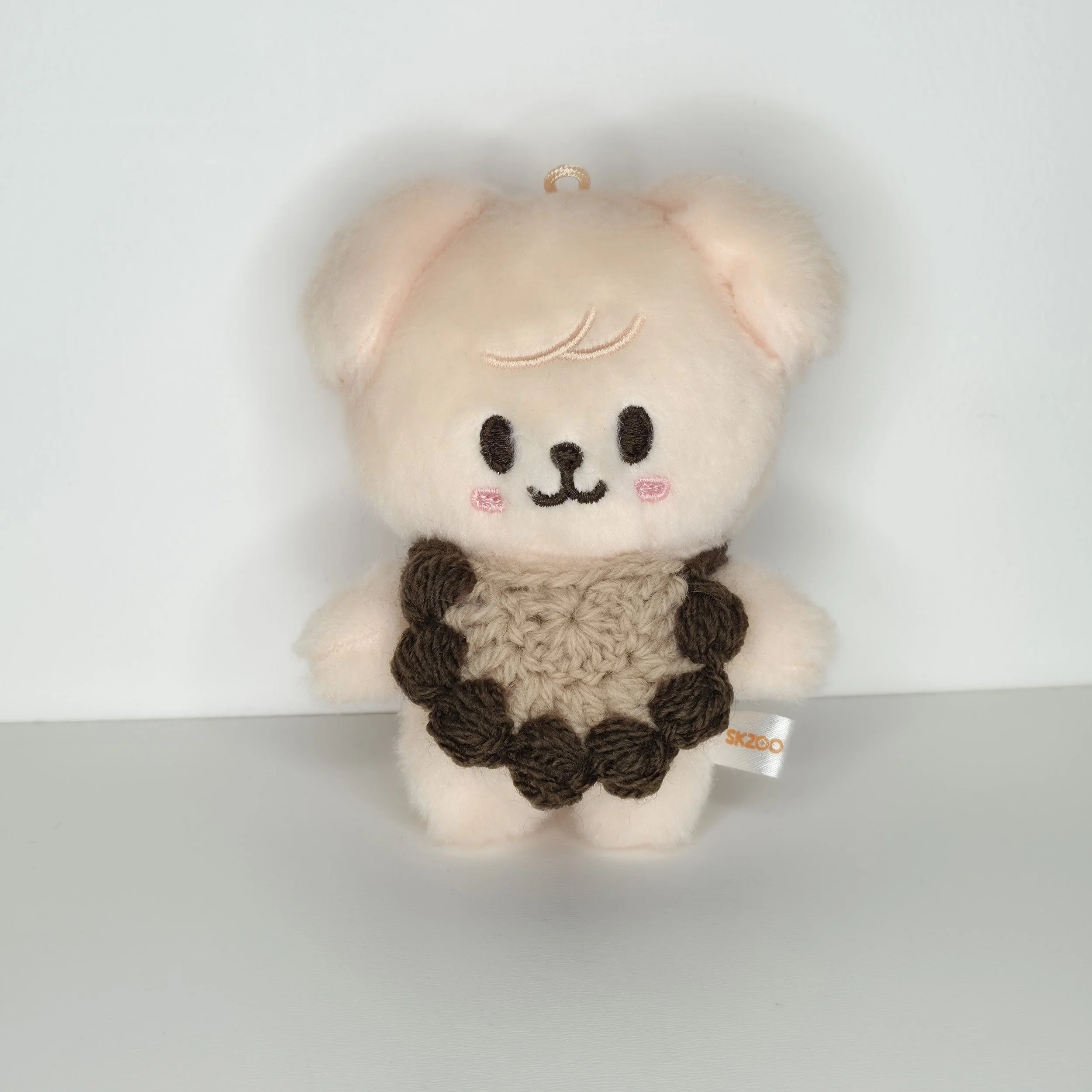 Choco Milk Bib Outfit for 10cm & Original Size Skzoo K-Pop Plush Doll (Stray Kids, SKZ)