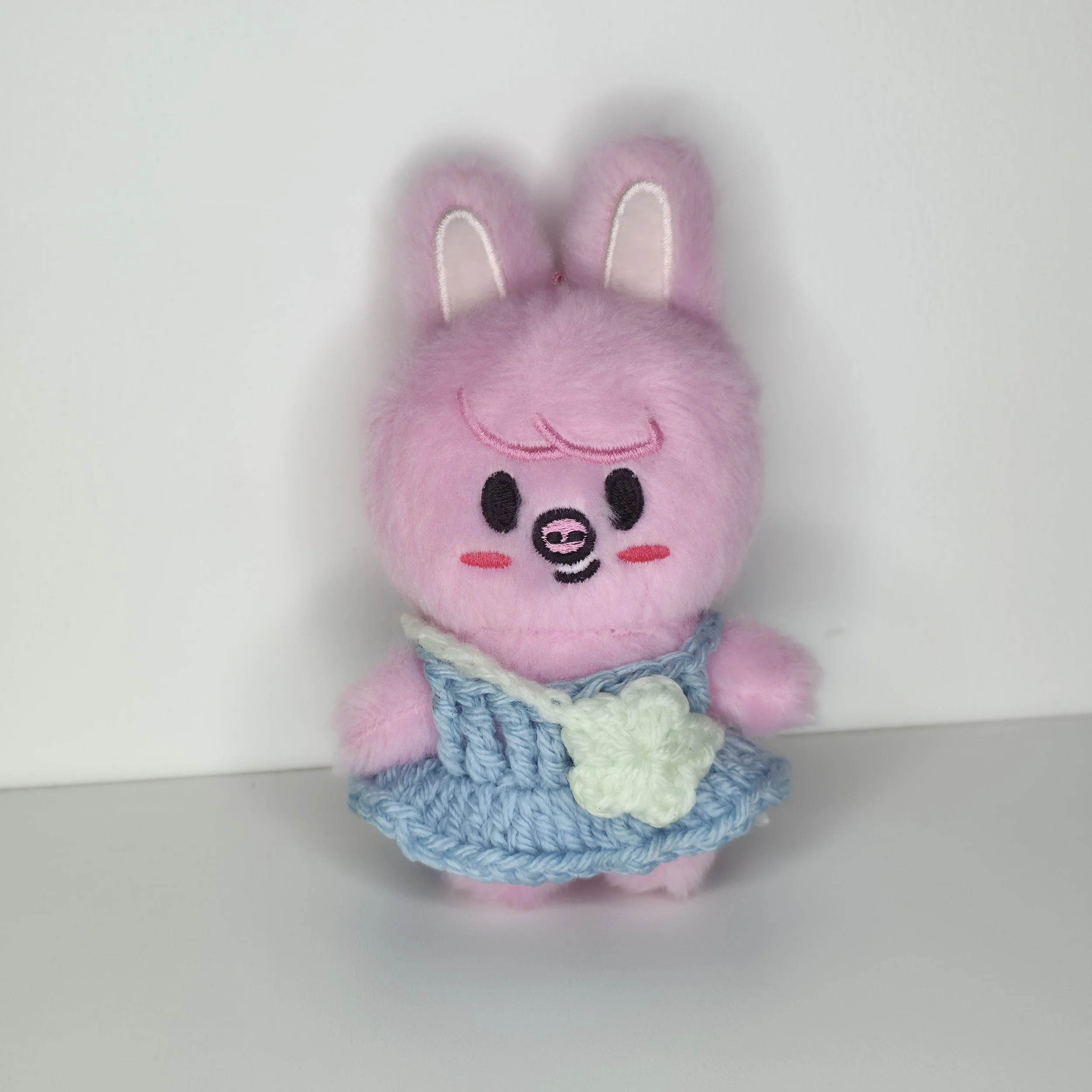 Blue Dress & White Star Bag Outfit for 10cm Skzoo K-Pop Plush Doll (Stray Kids, SKZ)