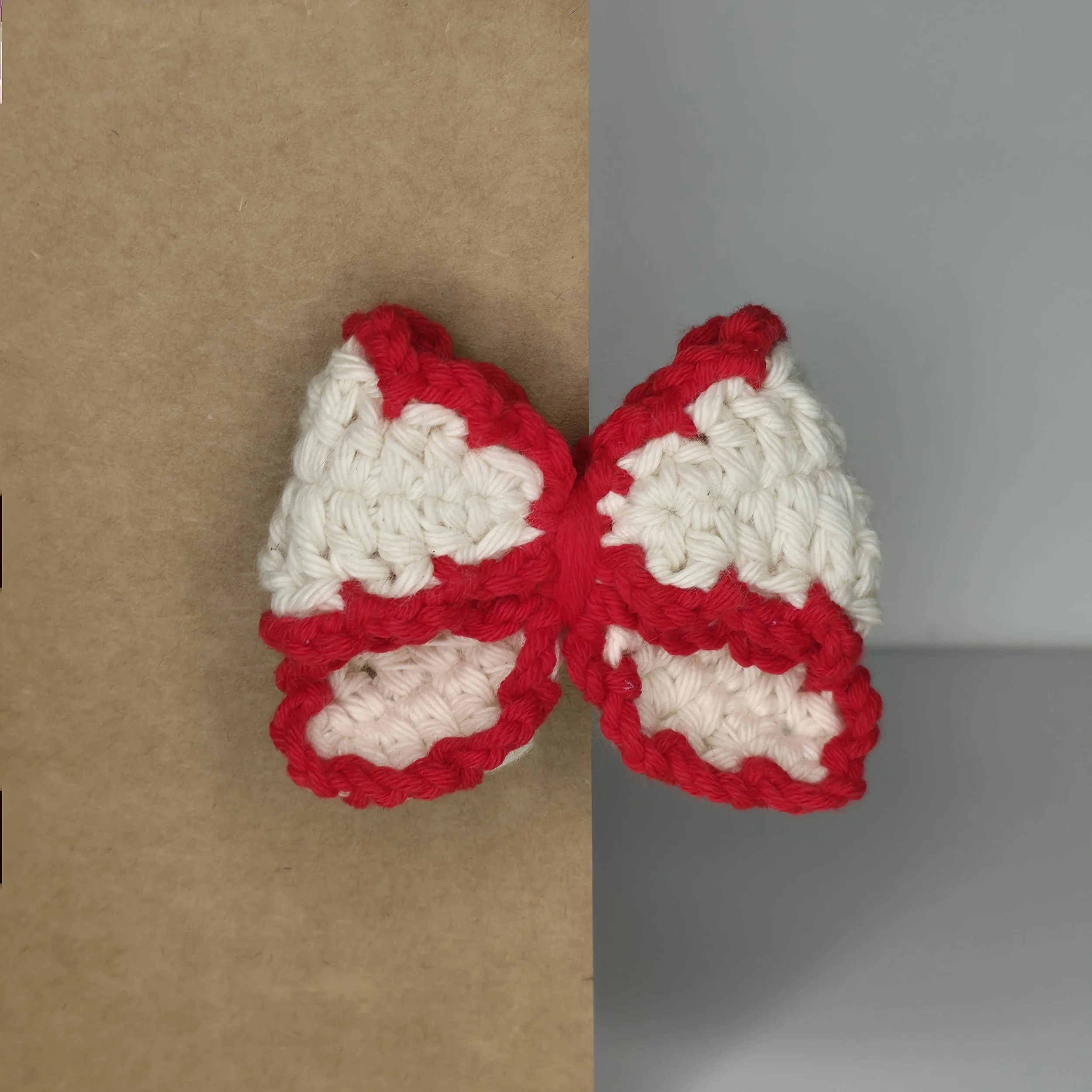 Red Buttercream Bow Hair Clip