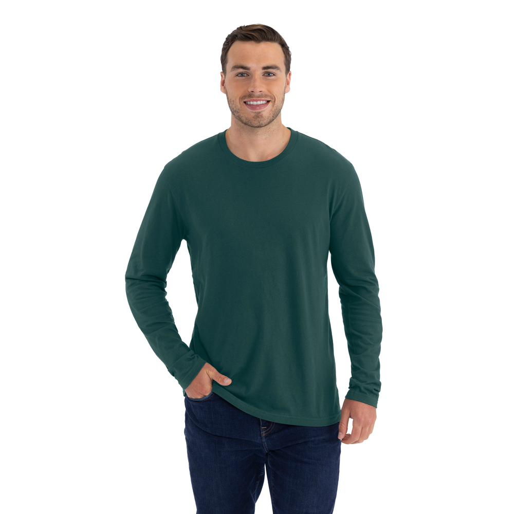 Photo_Model_Cotton_Long_Sleeve_T-Shirt_3601_Men_s_Front_-_Forest_Green.png