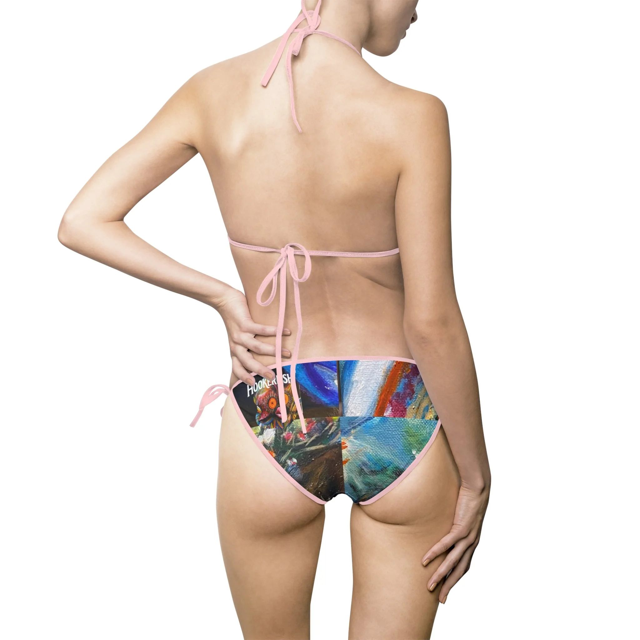 Doris Women's Triangle Top tie Bikini,