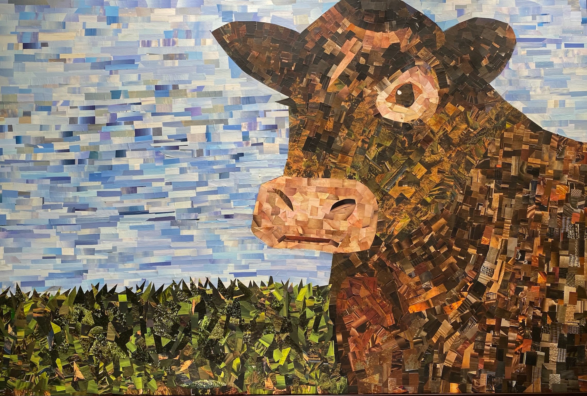 Parah Adumah (Red Heifer) - 40 x 60
Paper collage made from Restoration Hardware catalog
