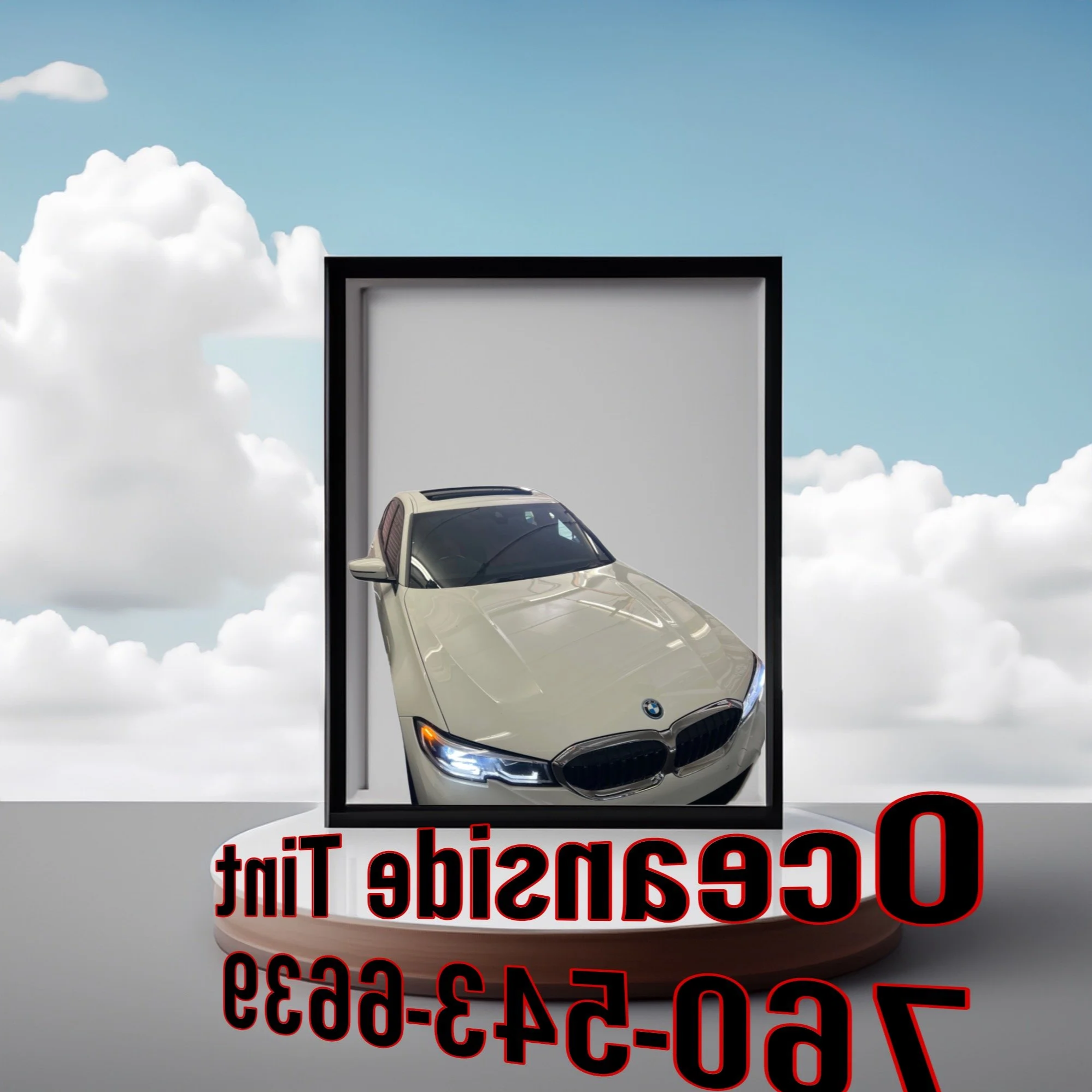 Window tint installation on BMW by Oceanside Tint & Glass in Oceanside CA