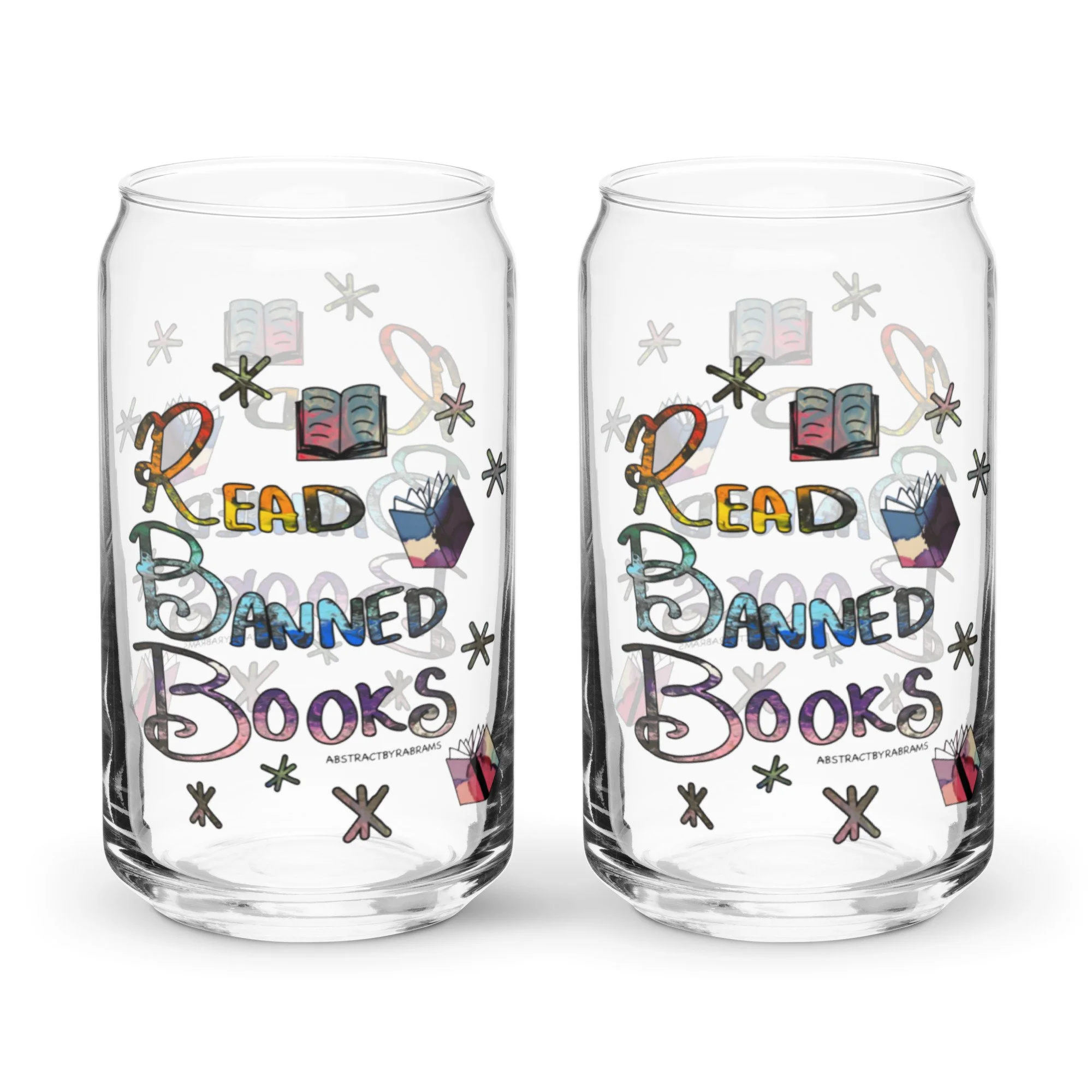 Read Banned Books Can-Shaped Glass - AbstractbyRabrams - 68F162ECC4799_16-oz
