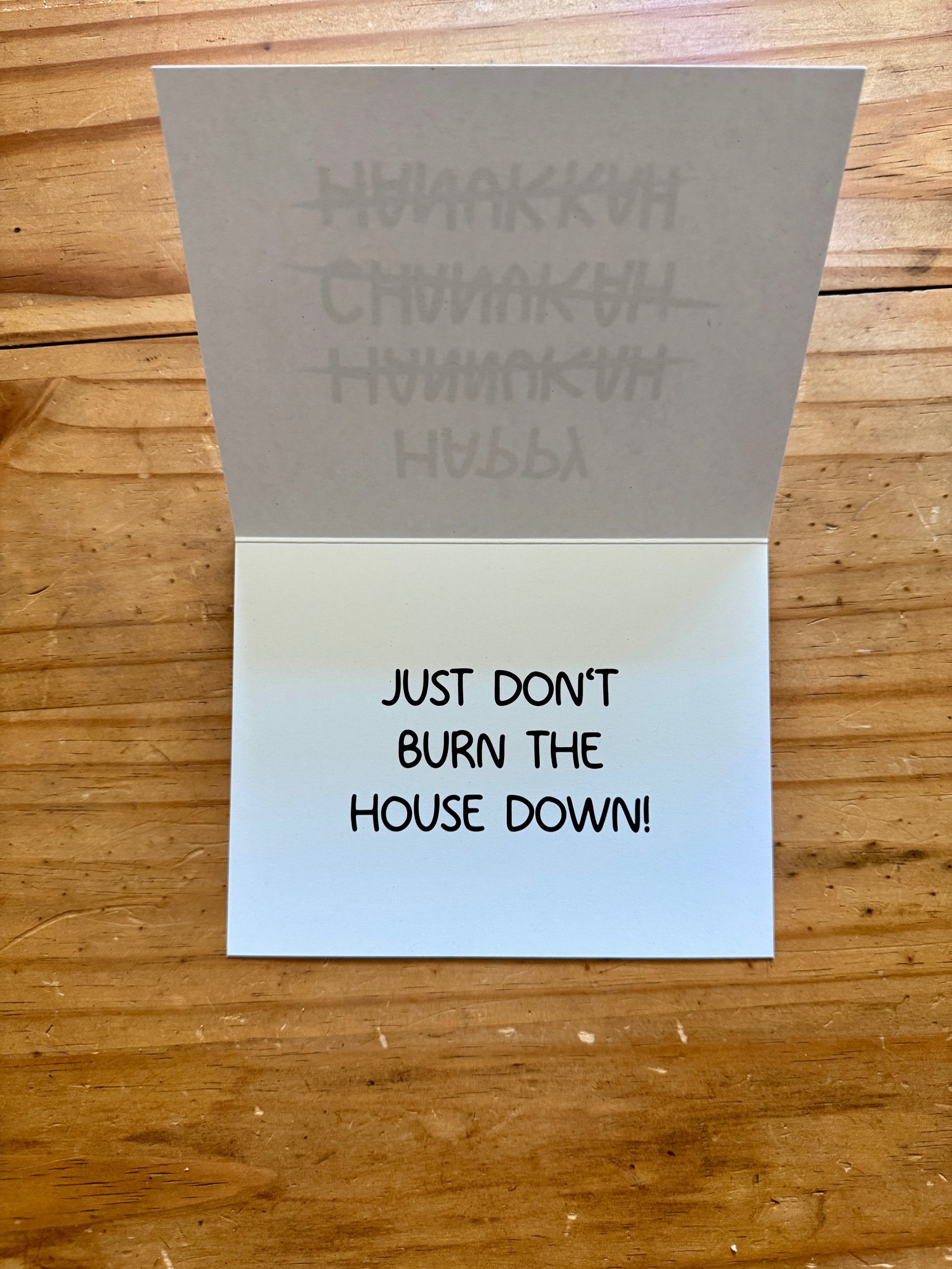 Funny Hannukah Greeting Card - AbstractbyRabrams -