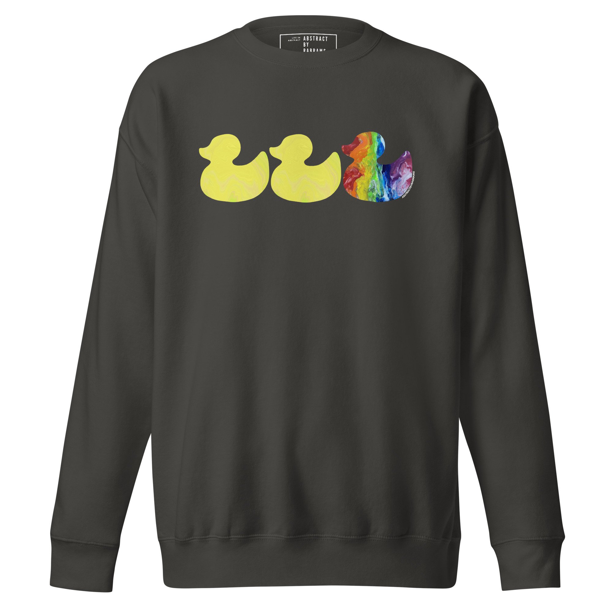 Duck Duck Gray Duck Pride Unisex Premium Sweatshirt - AbstractbyRabrams -