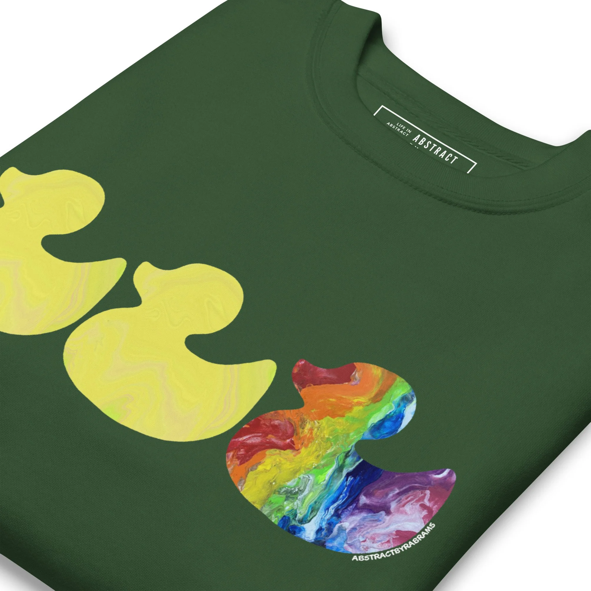 Duck Duck Gray Duck Pride Unisex Premium Sweatshirt - AbstractbyRabrams -