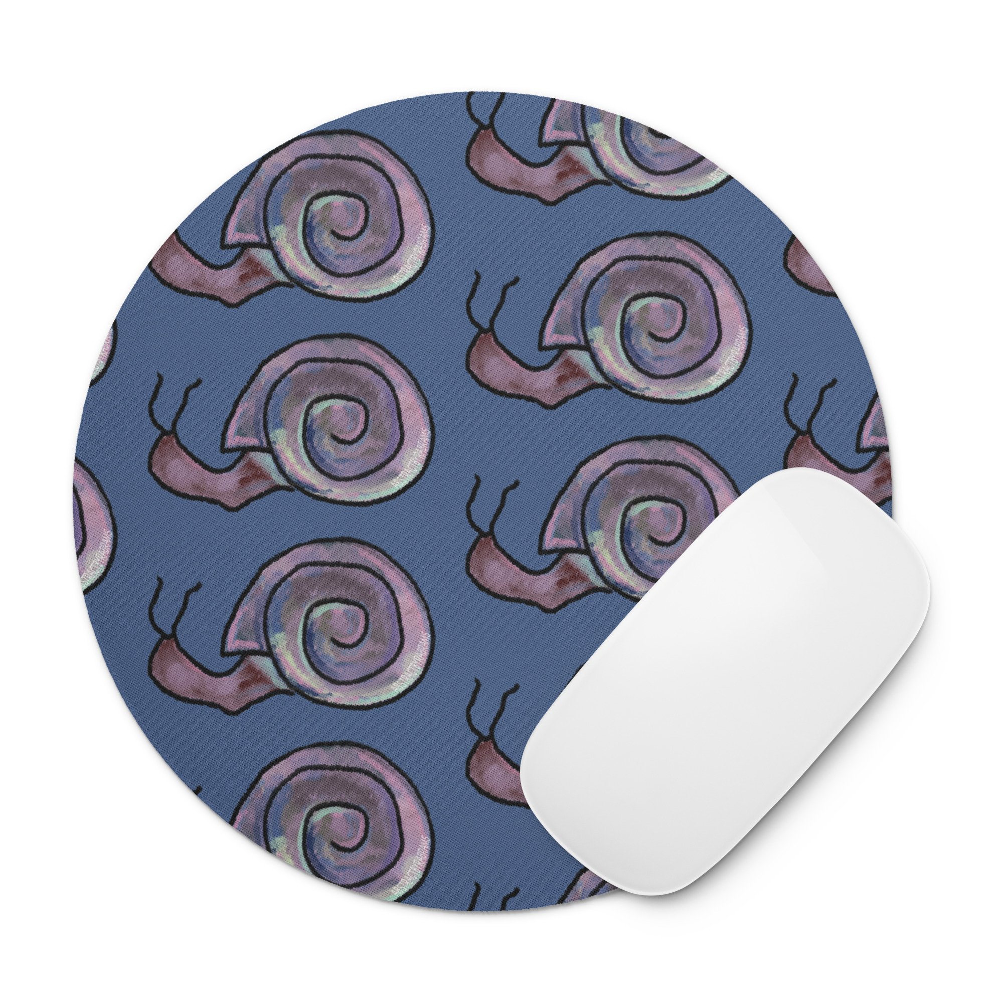 Snail Round Mouse Pad