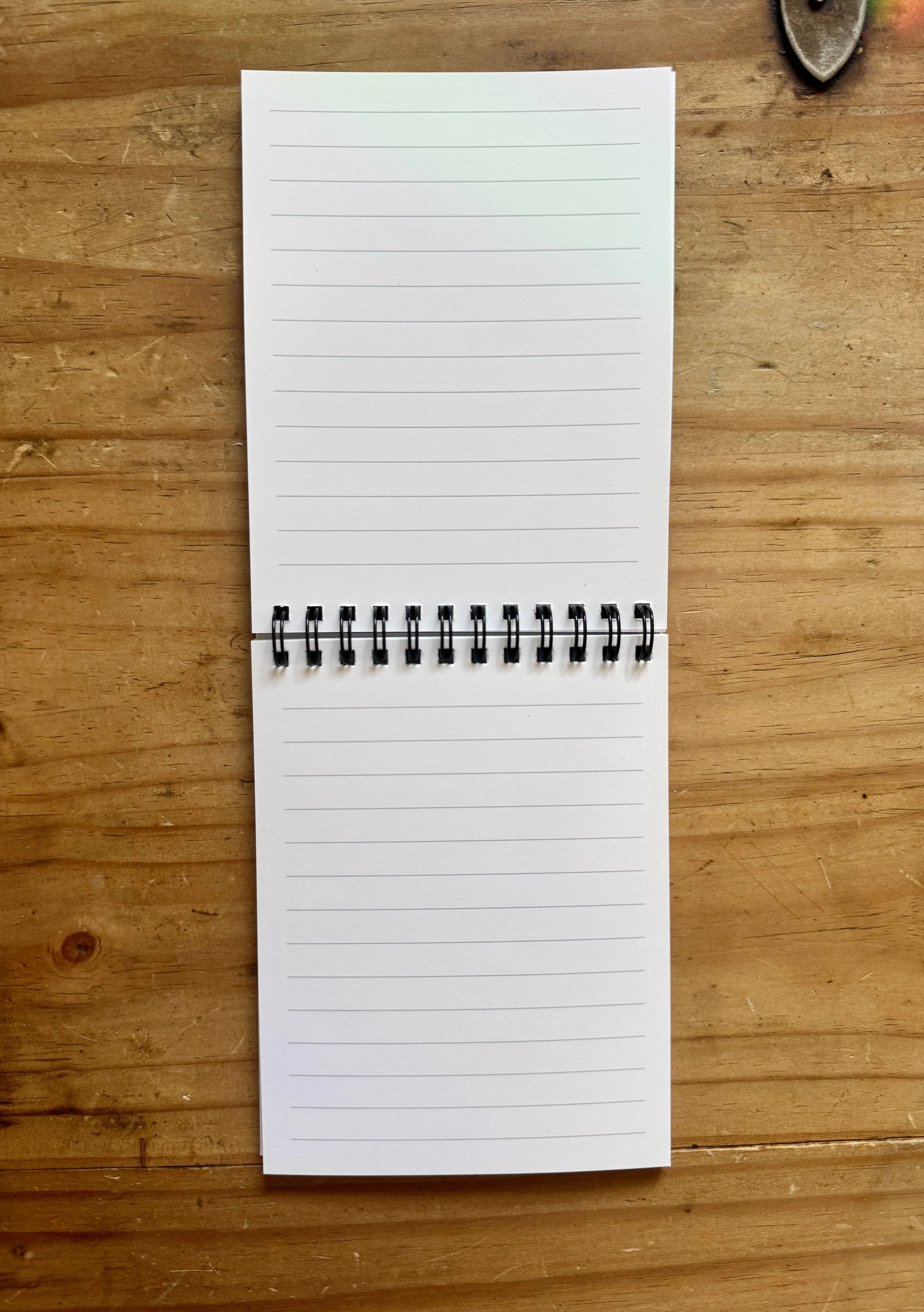 Pink Floral Lined Notepad - 5.5"x4.25" - AbstractbyRabrams -