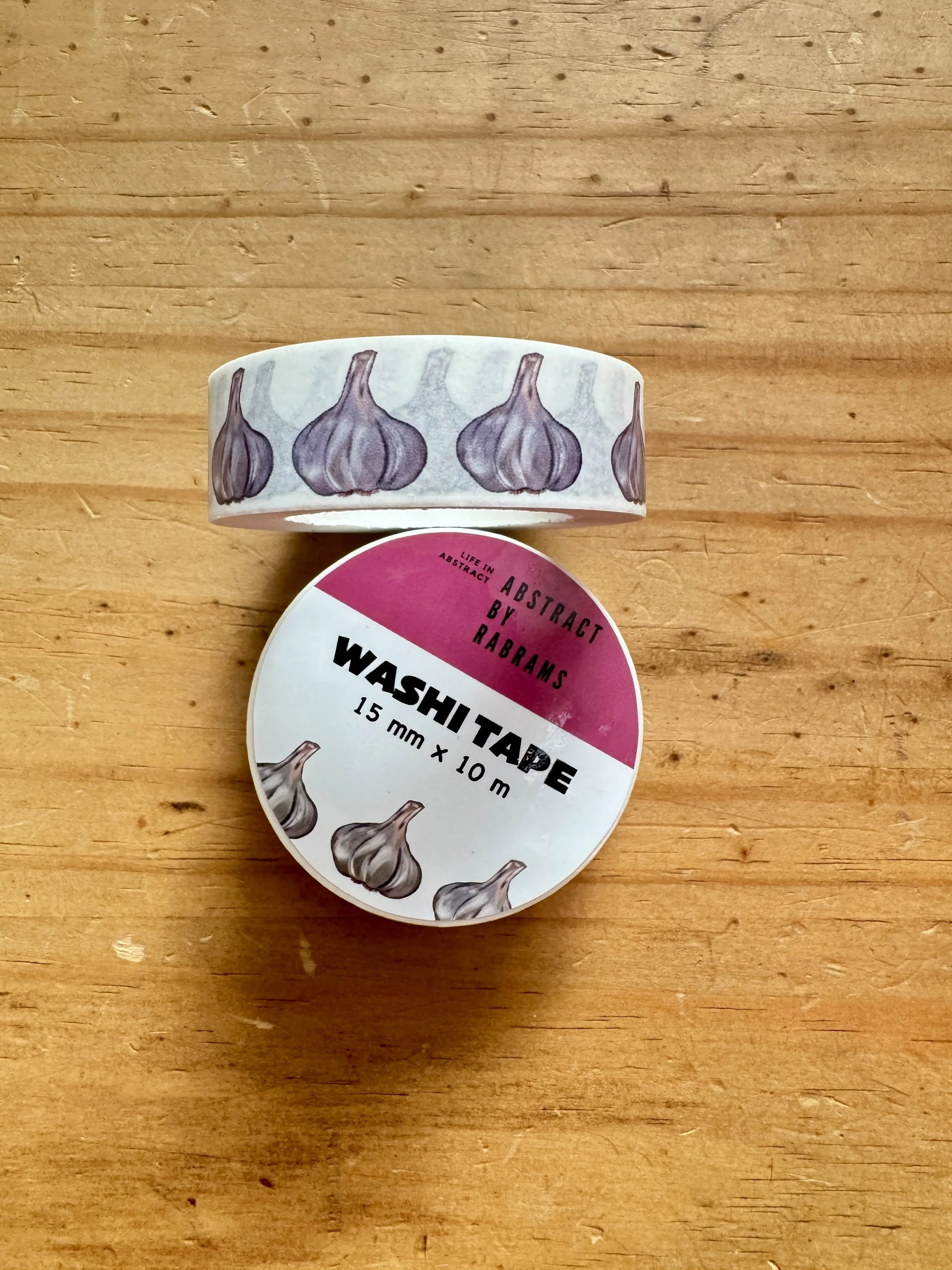 Garlic Washi Tape - AbstractbyRabrams -