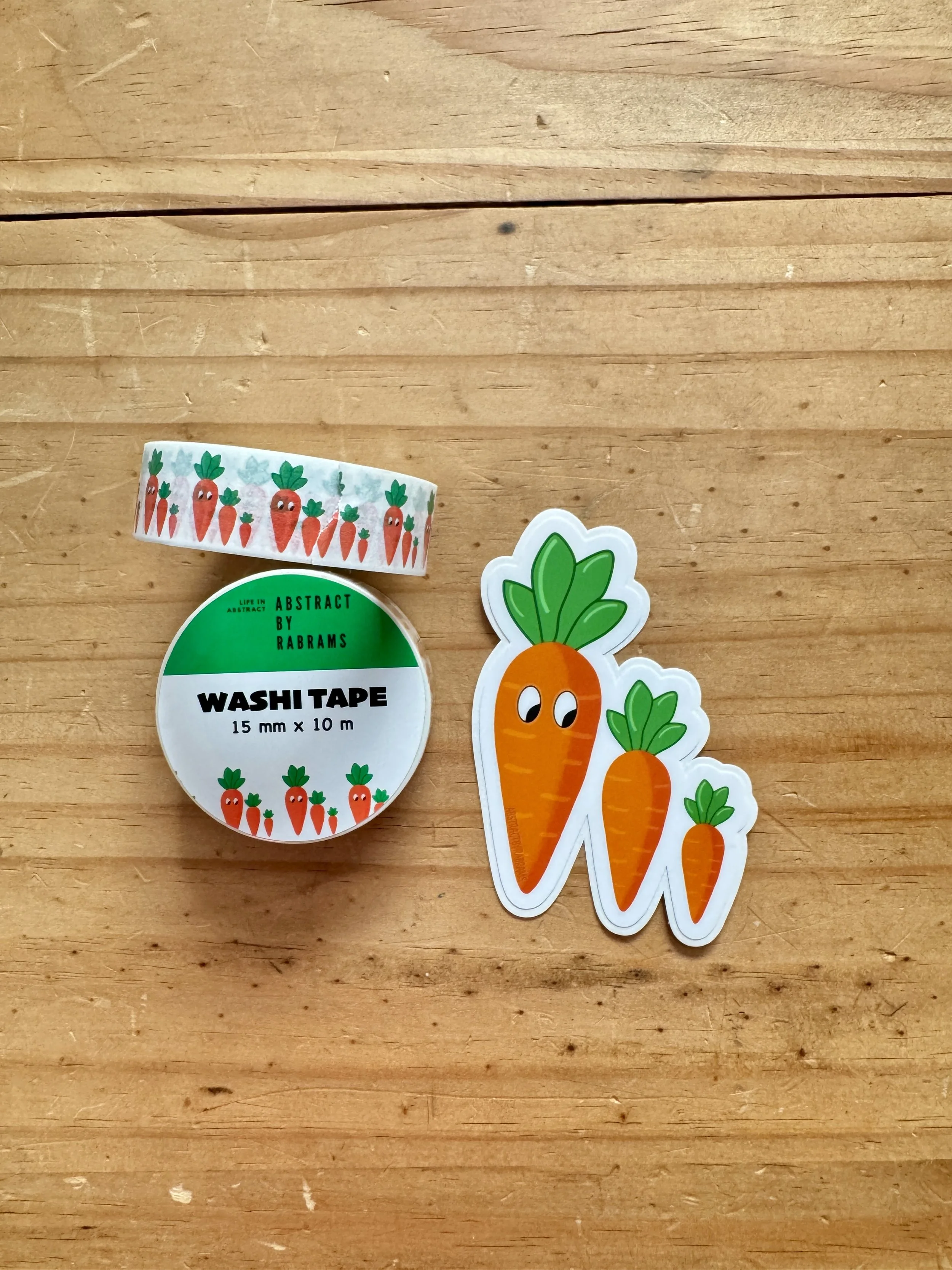Carrot Washi Tape - AbstractbyRabrams -