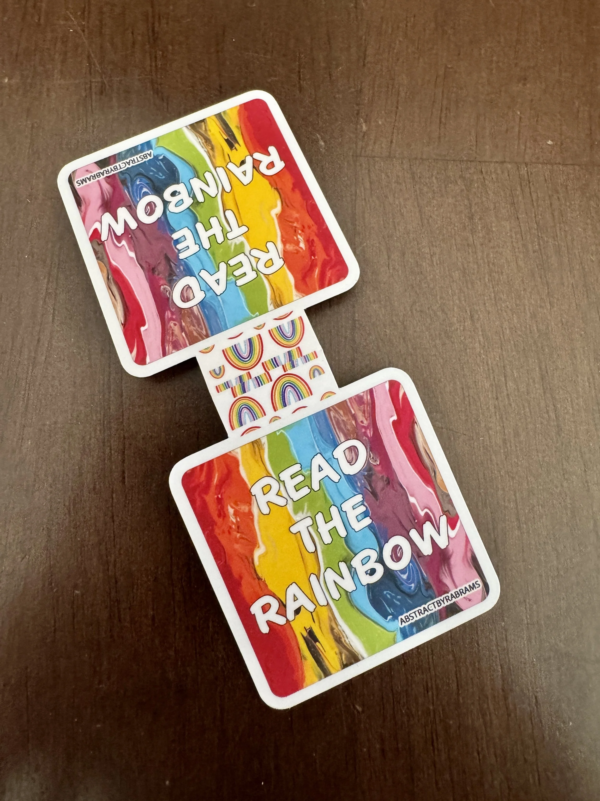 Read the Rainbow Magnetic Bookmark - AbstractbyRabrams -