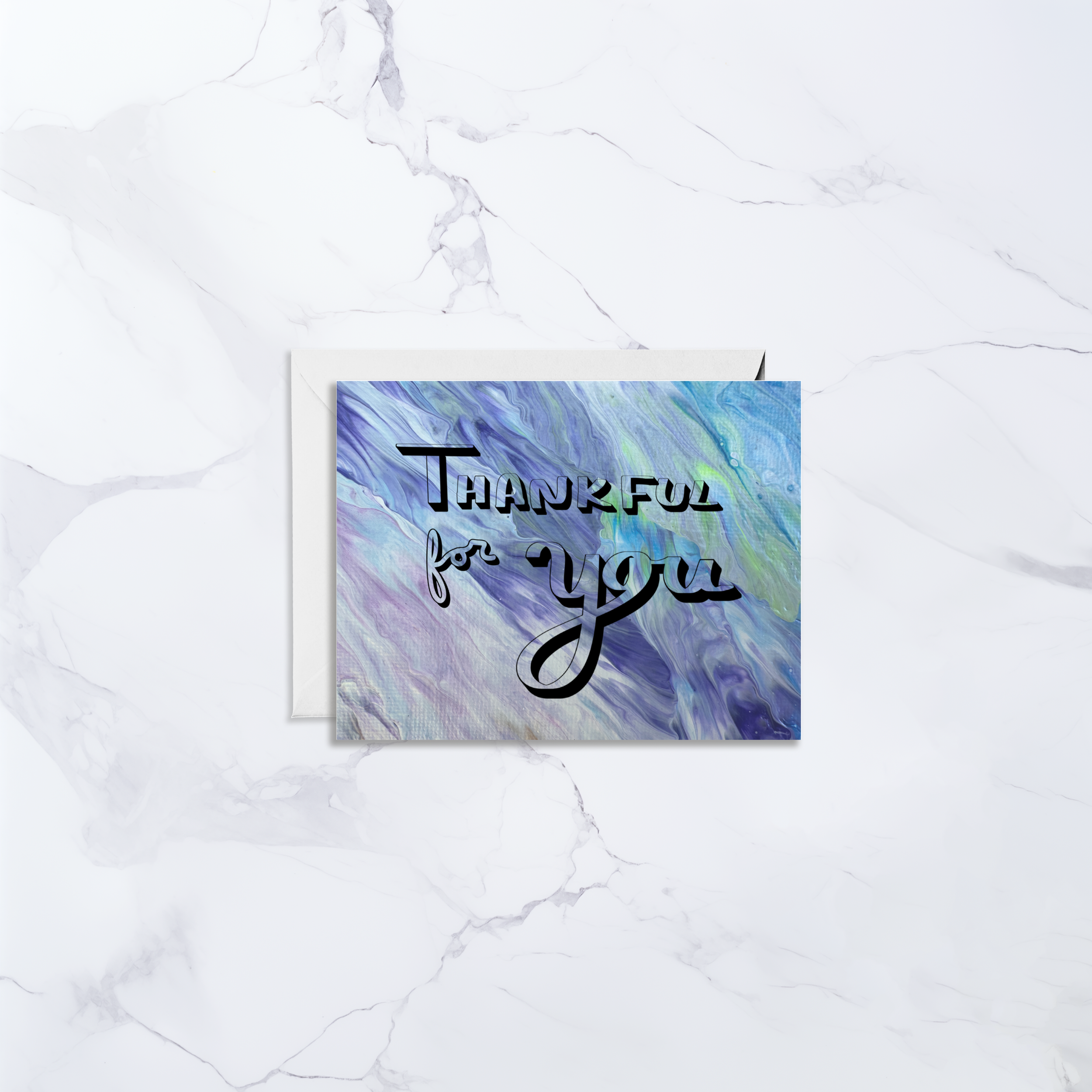 Thankful for You Greeting Card - AbstractbyRabrams - SQ7129606