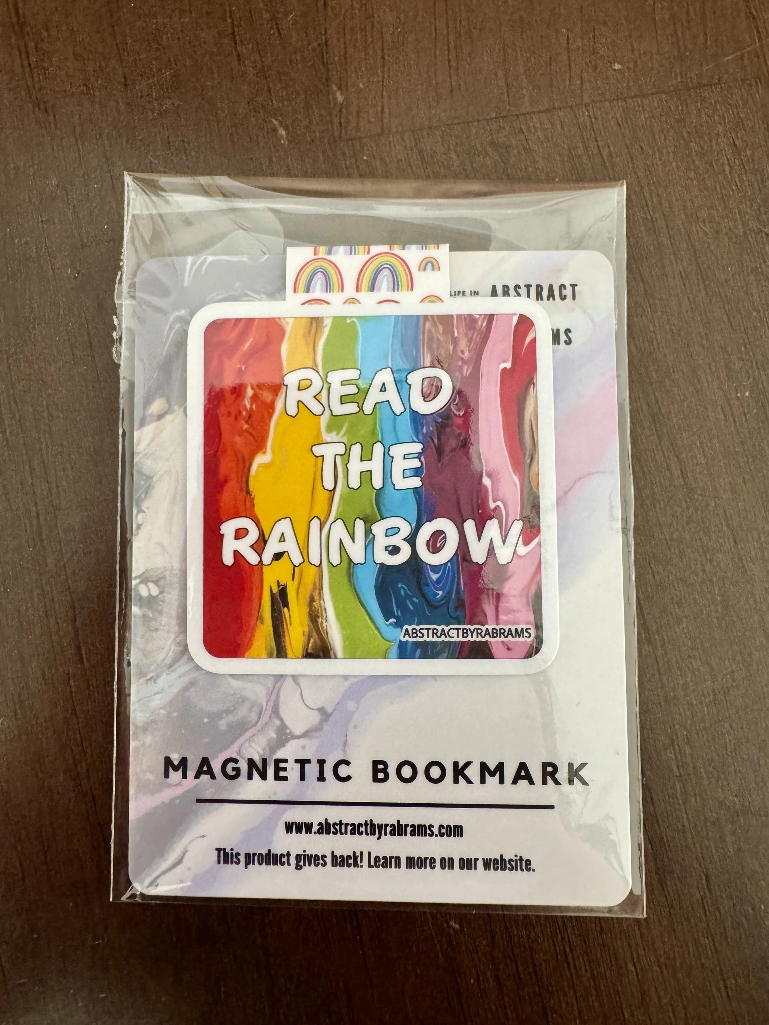 Read the Rainbow Magnetic Bookmark - AbstractbyRabrams -
