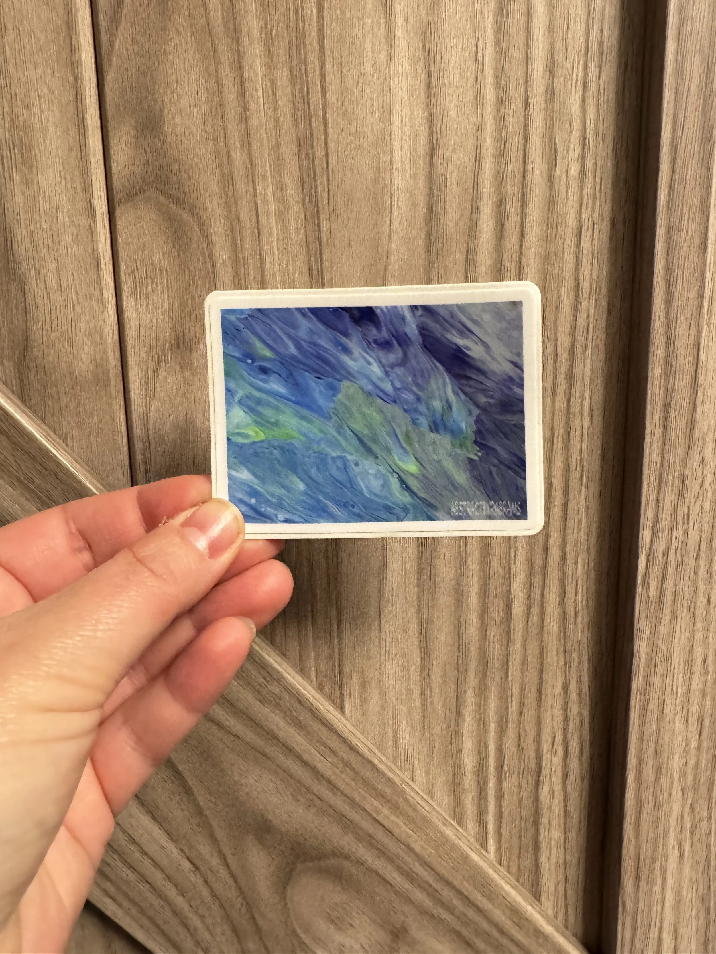Colorado Stickers - 3"x2.3" - Vinyl - State Shape - Blue and Green