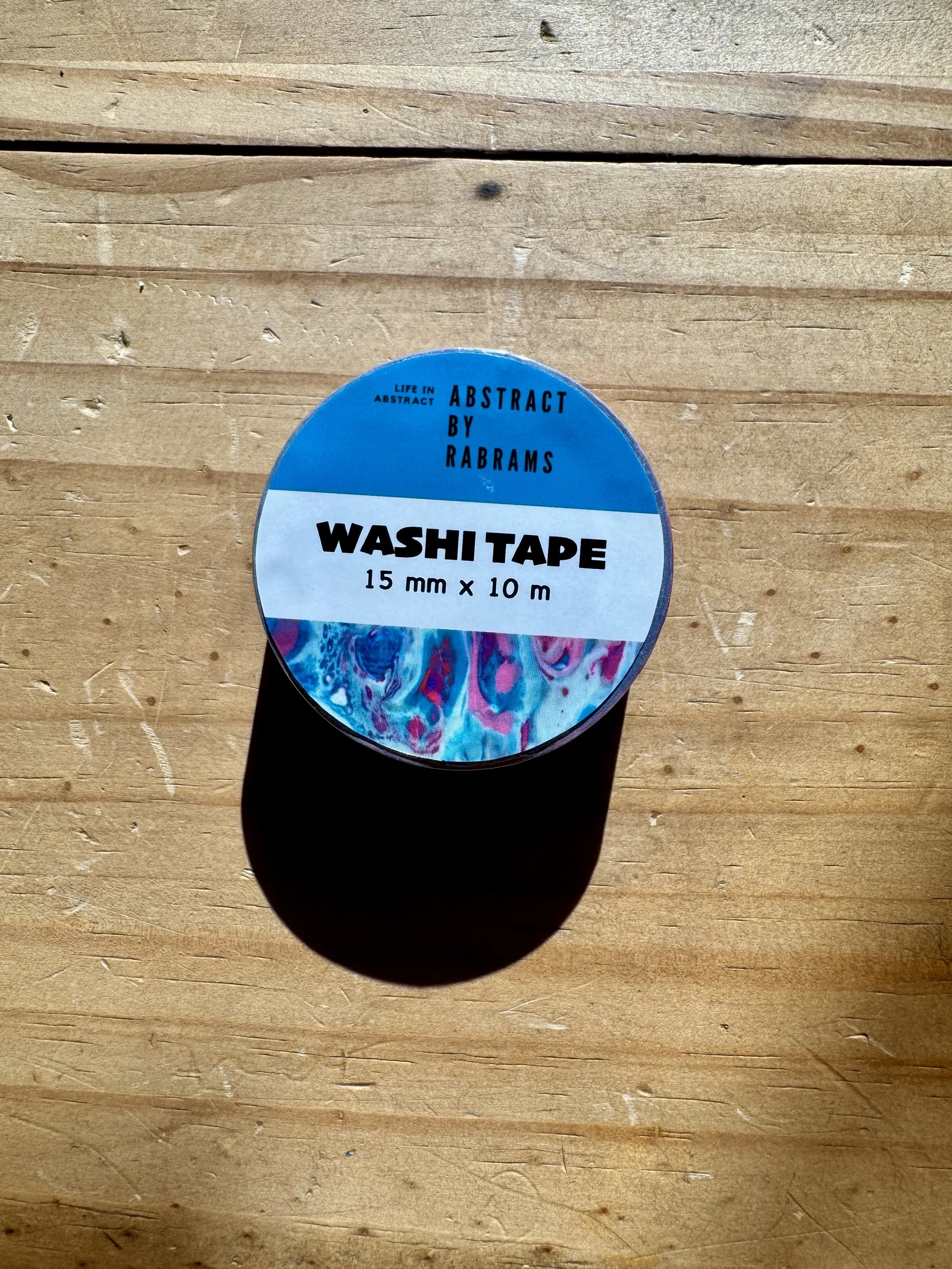 Abstract Pink and Blue Washi Tape - AbstractbyRabrams -