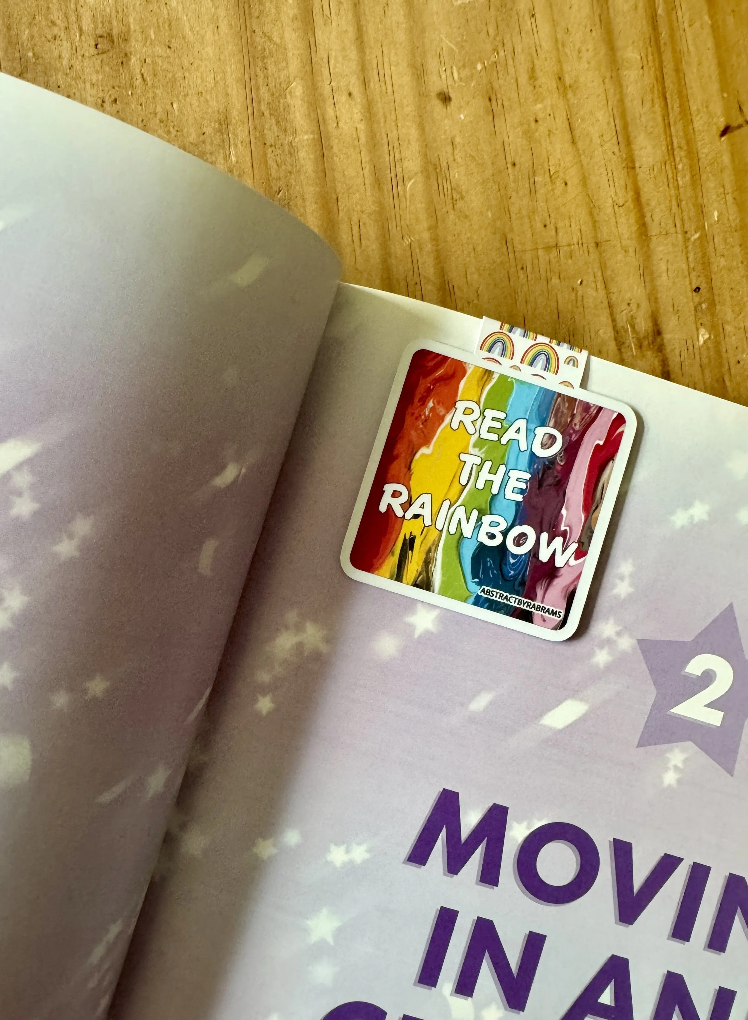 Read the Rainbow Magnetic Bookmark - AbstractbyRabrams -