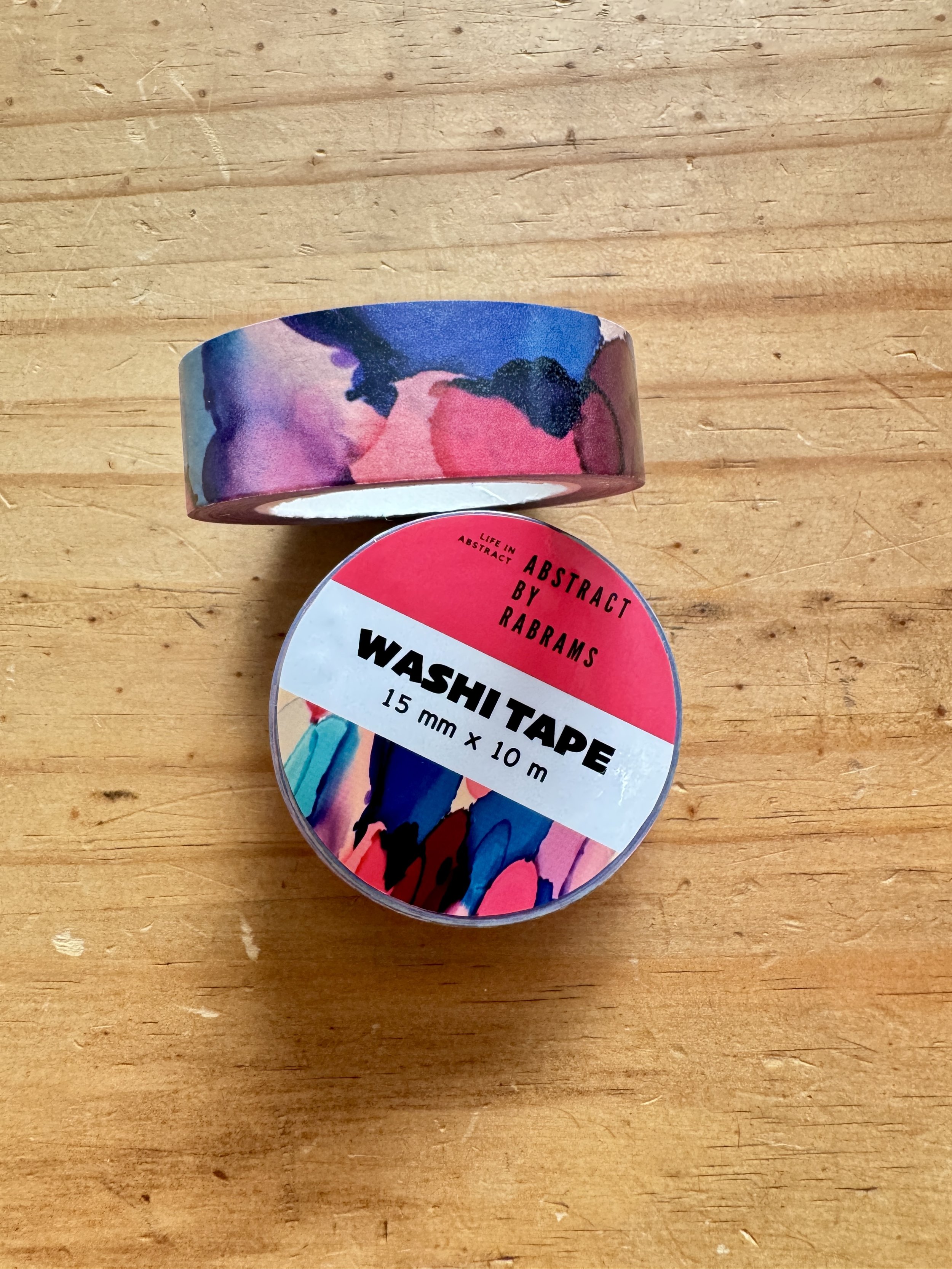 Abstract Pink, Blue and Purple Dots Washi Tape - AbstractbyRabrams -