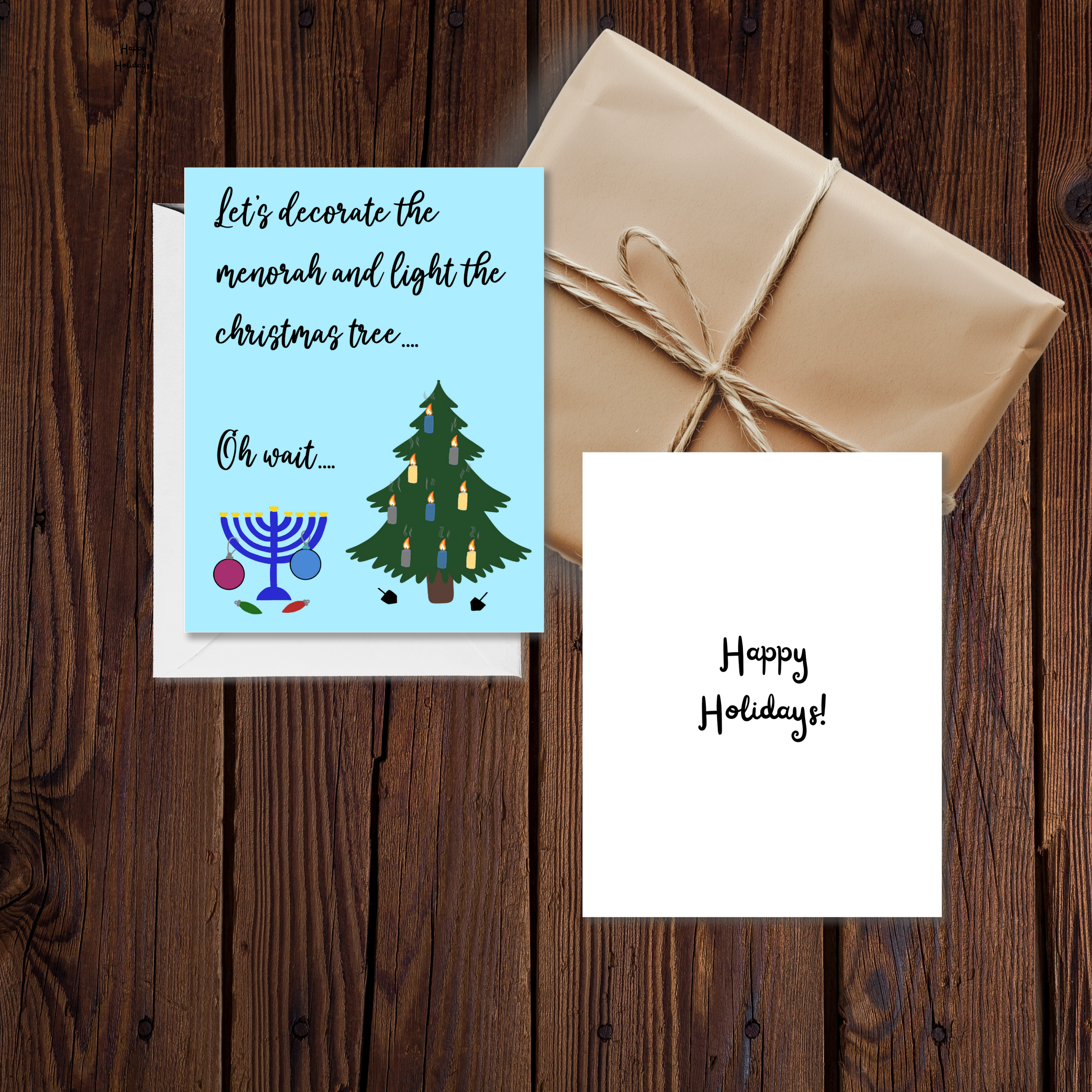 Funny Interfaith Holiday Card - AbstractbyRabrams -